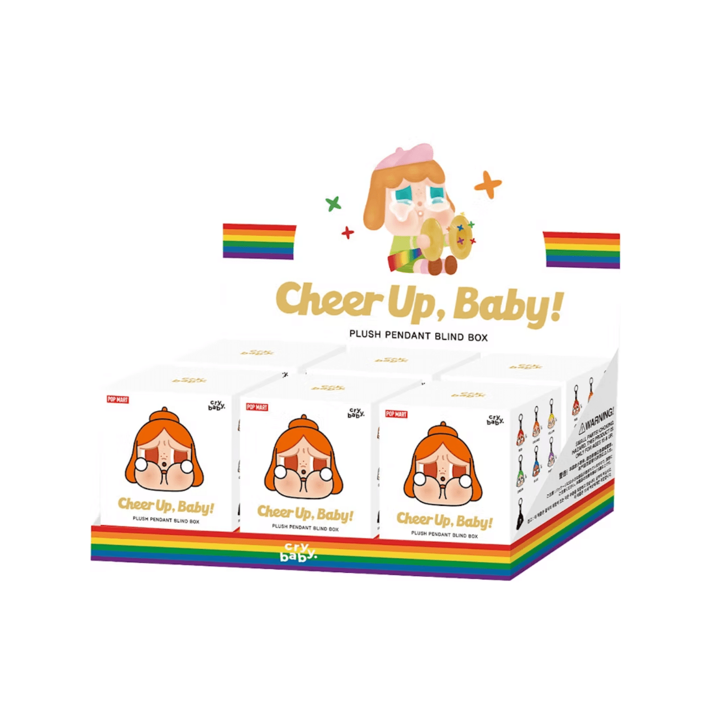 Pop Mart CRYBABY CHEER UP, BABY! Series Plush Pendant Sealed Case (6 Blind Box)