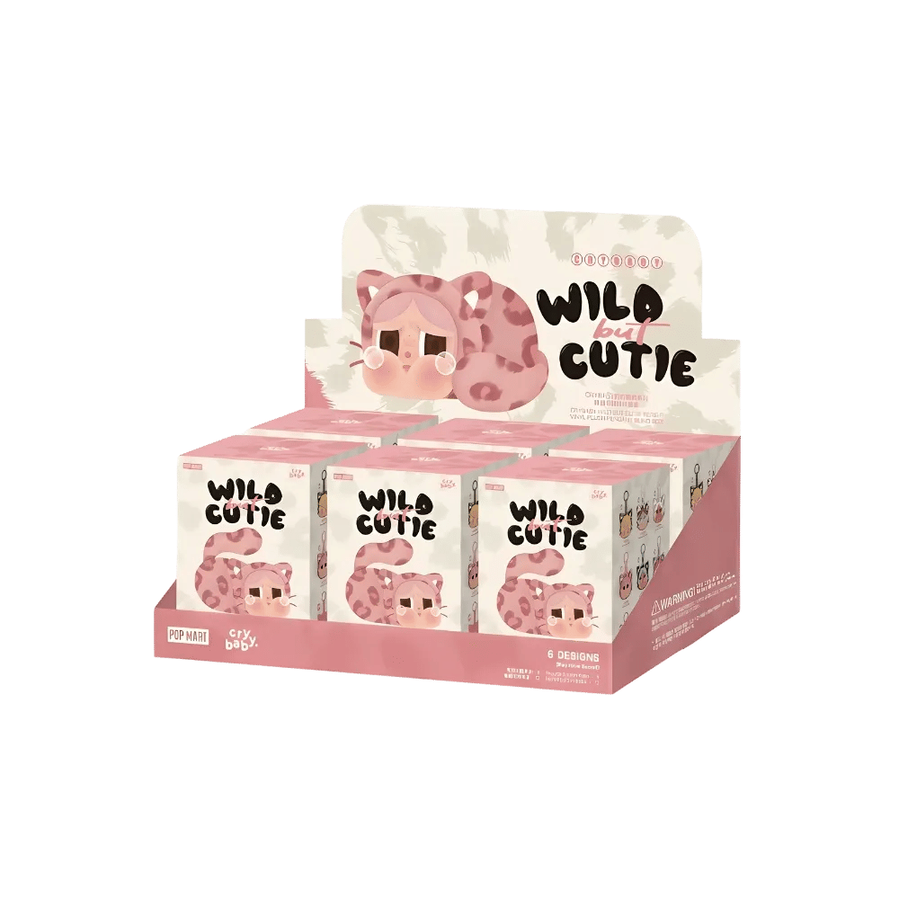 Pop Mart CRYBABY Wild but Cutie Series Vinyl Plush Pendant Sealed Case (6 Blind Box)