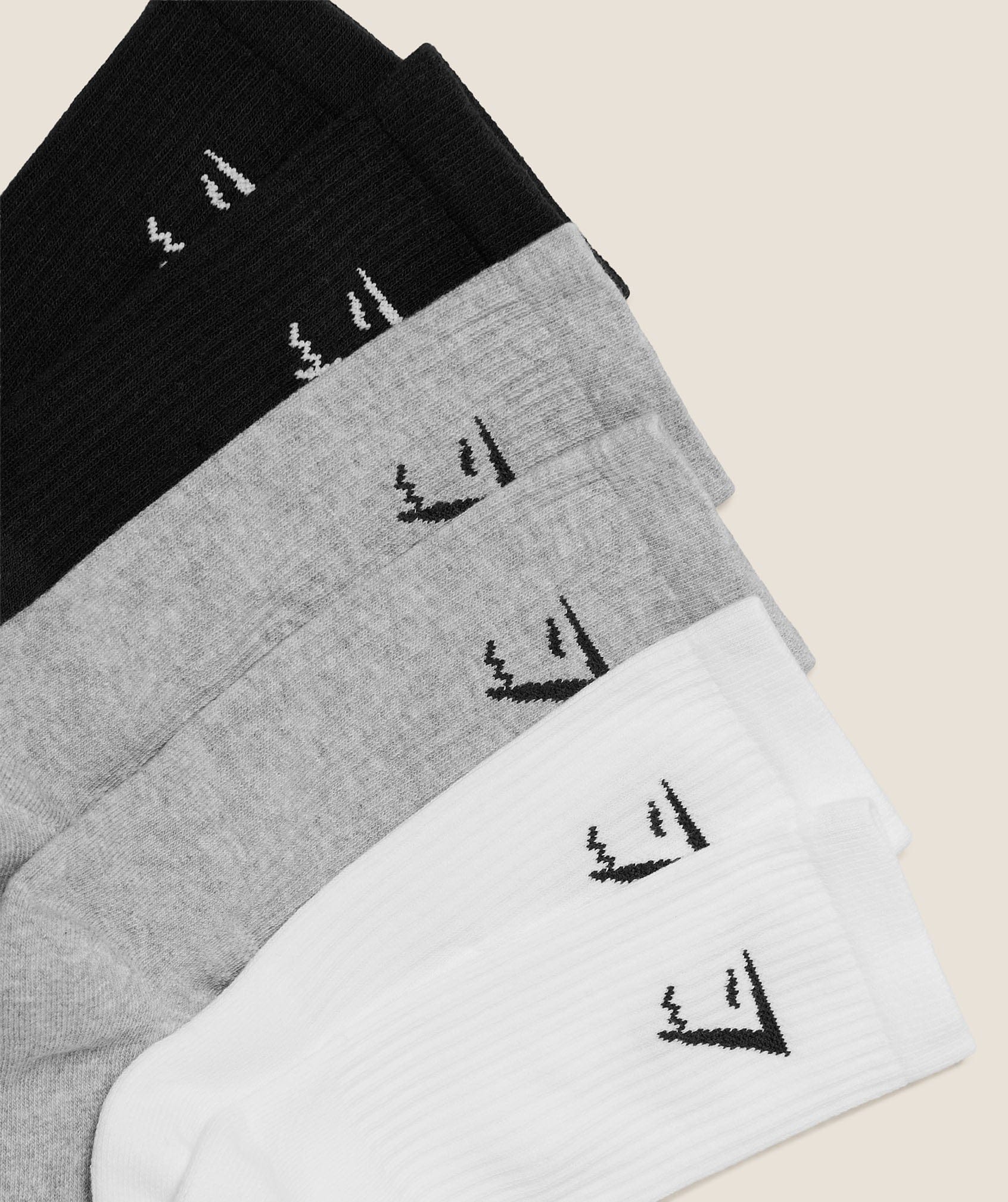 Gymshark Women's Gymshark Crew Socks 6Pk White