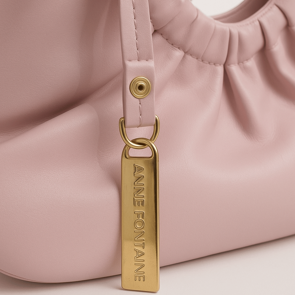 Elite Hours Pink Leather Handbag