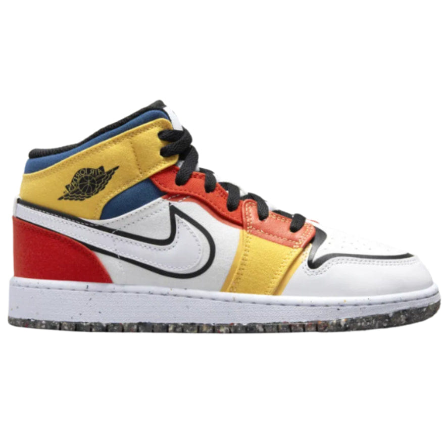 Jaber Jordan 1 Mid Multi - Color Canvas (GS)