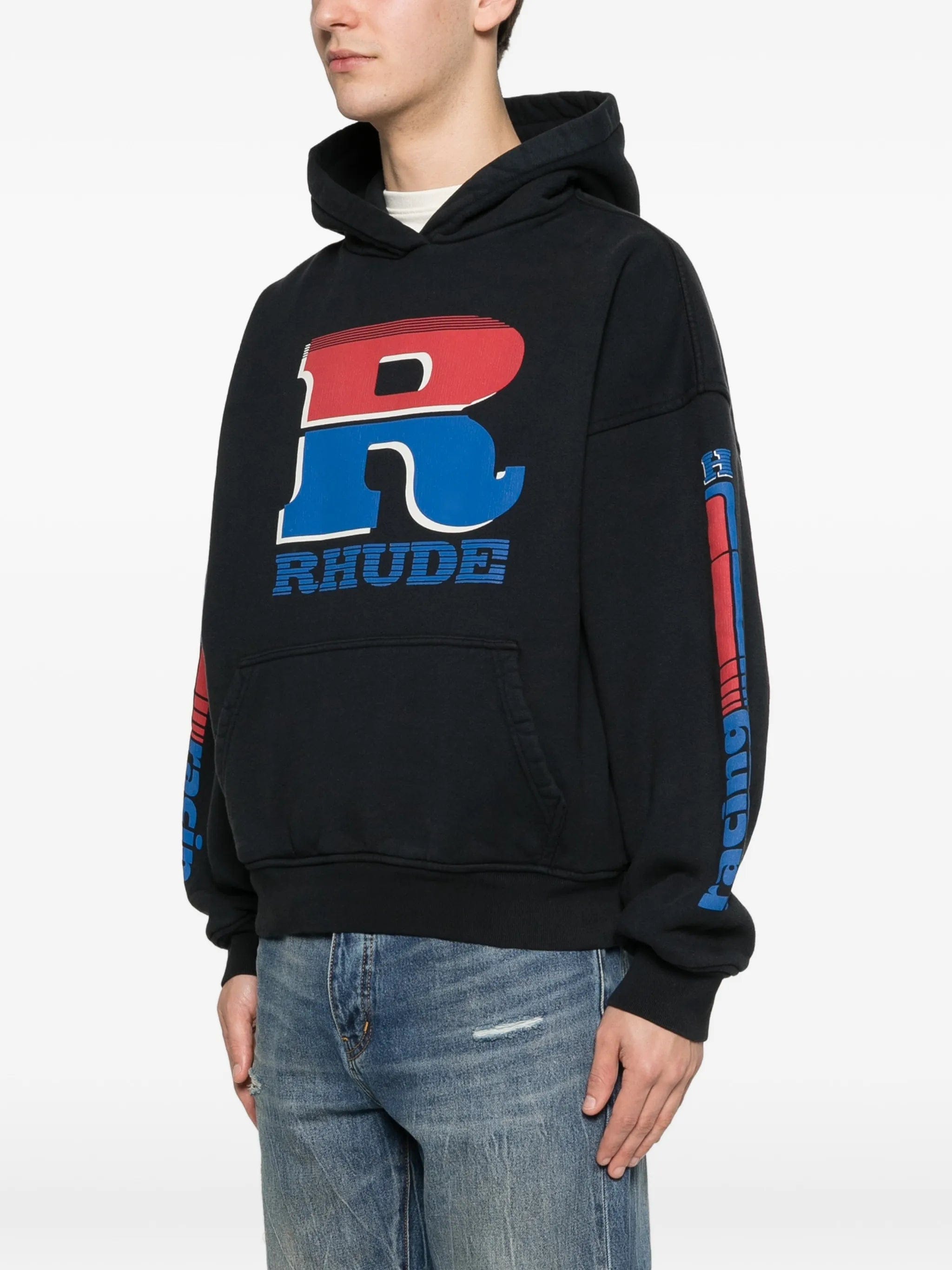 RHUDE logo graphic hoodie