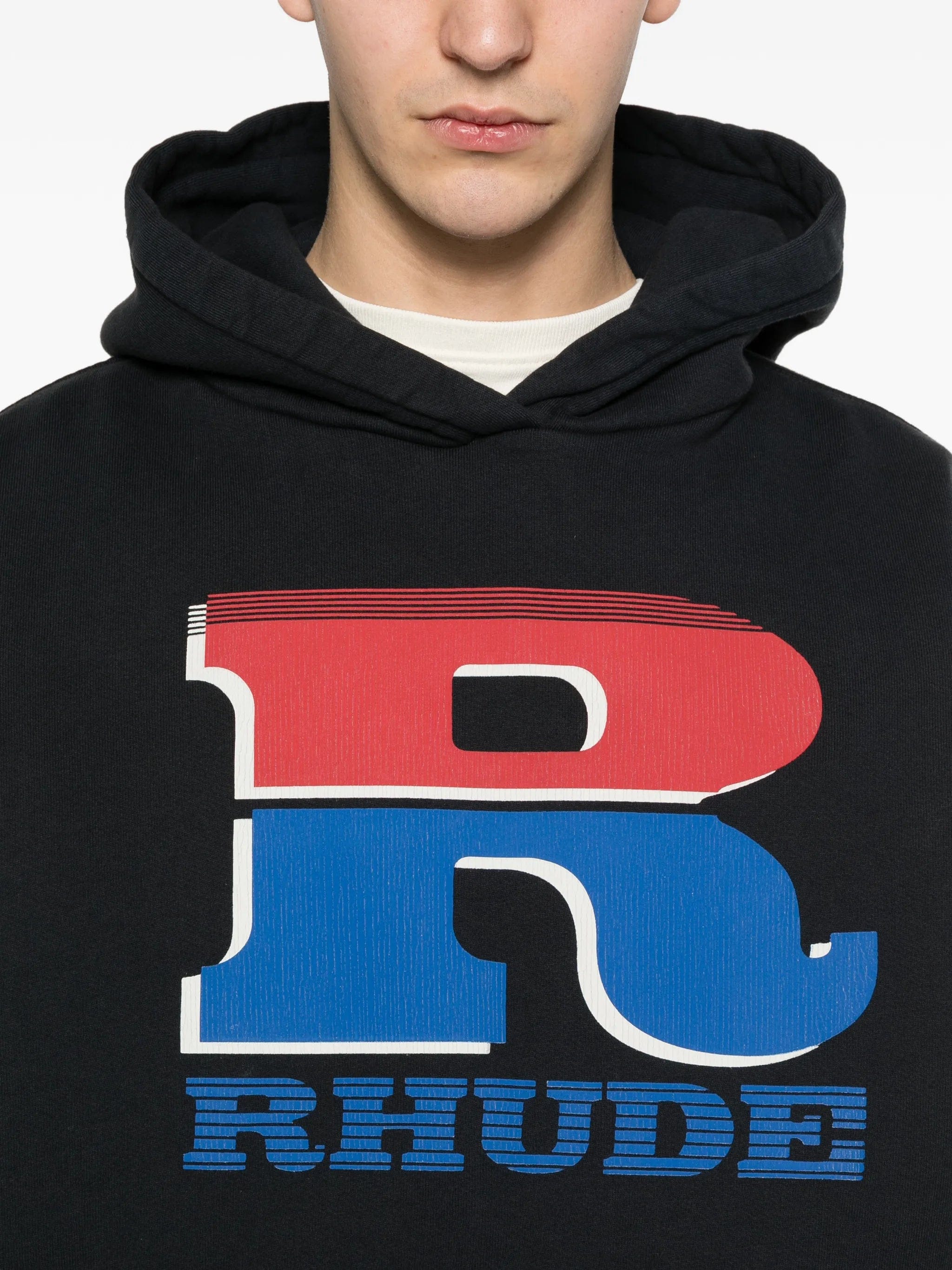 RHUDE logo graphic hoodie