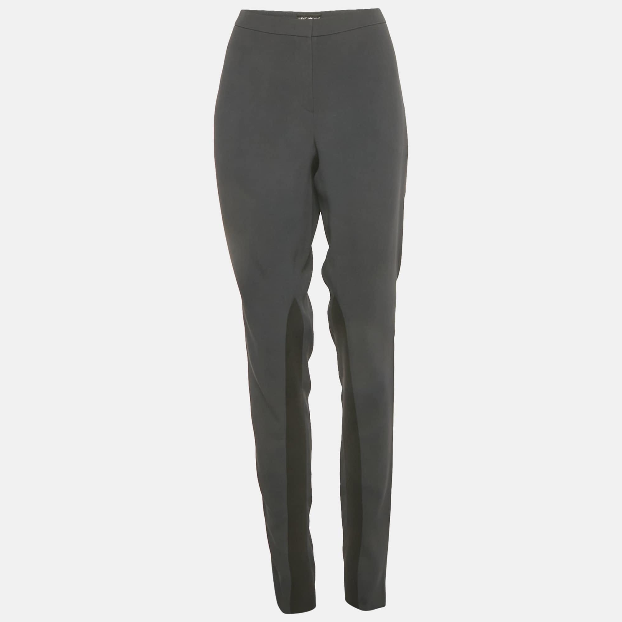 Emporio Armani Blue Crepe Trousers