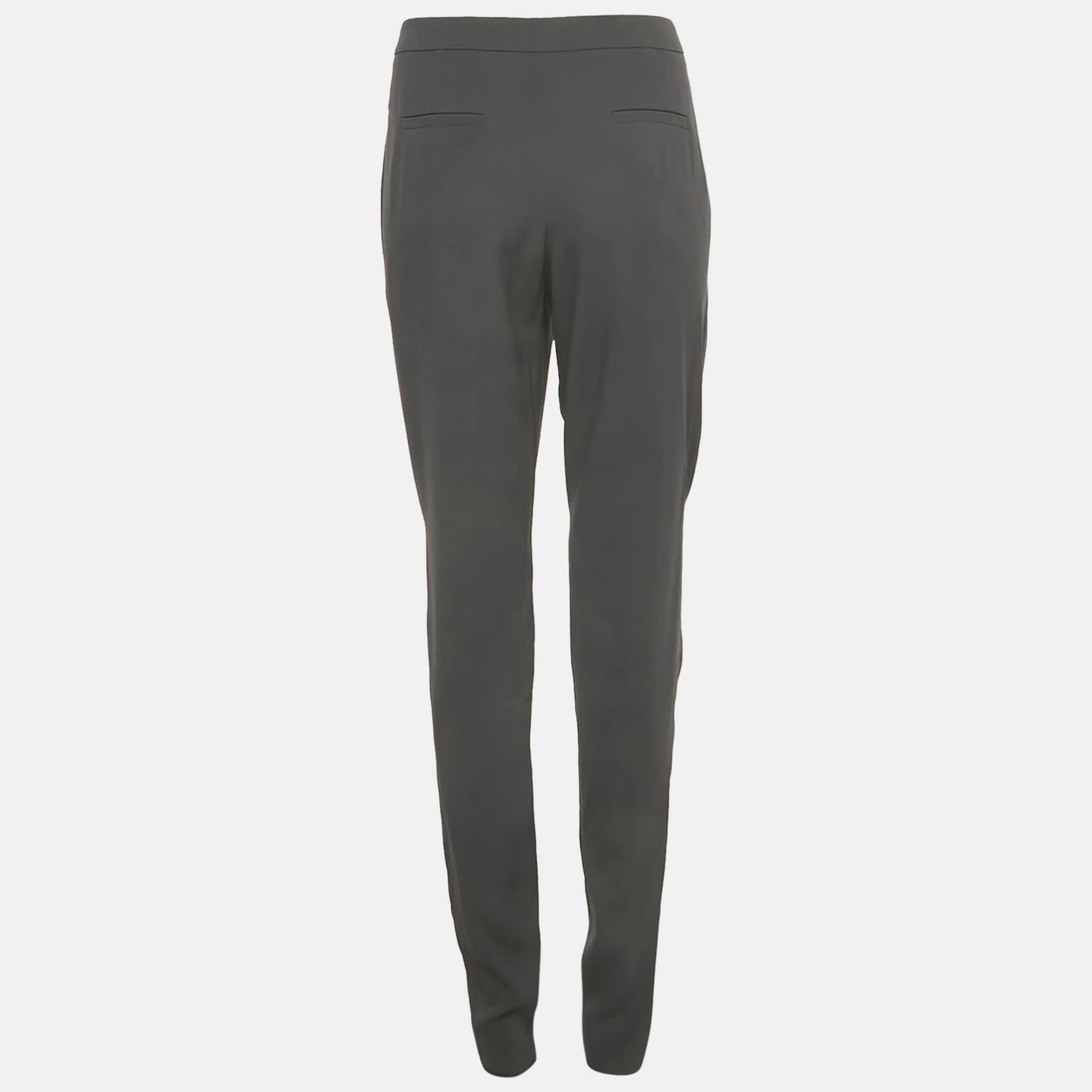 Emporio Armani Blue Crepe Trousers