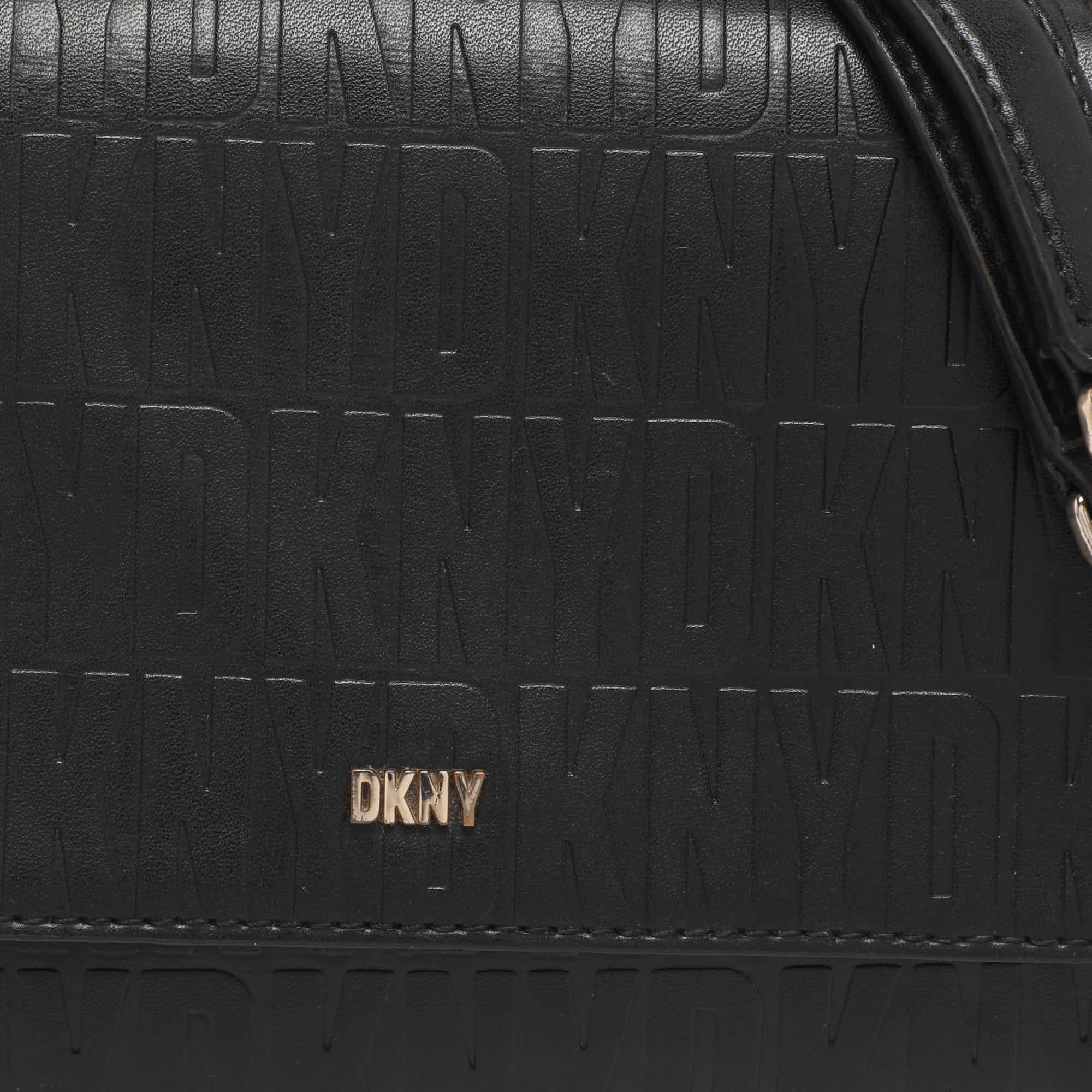 Dkny Sina Black Leather Shoulder Bags