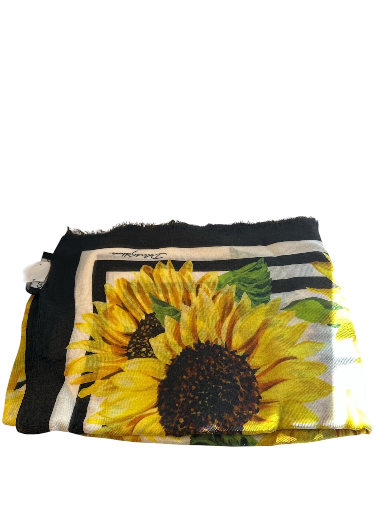 Dolce & Gabbana Scarf Multicolour sun Flower Print DG1841A