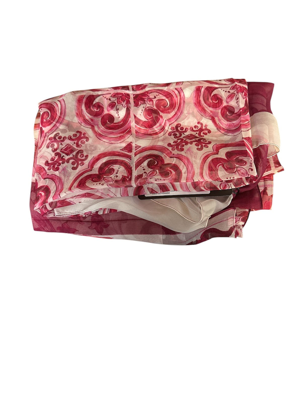 Dolce & Gabbana Scarf Pink Majolica Print 205x130cm DG1041A