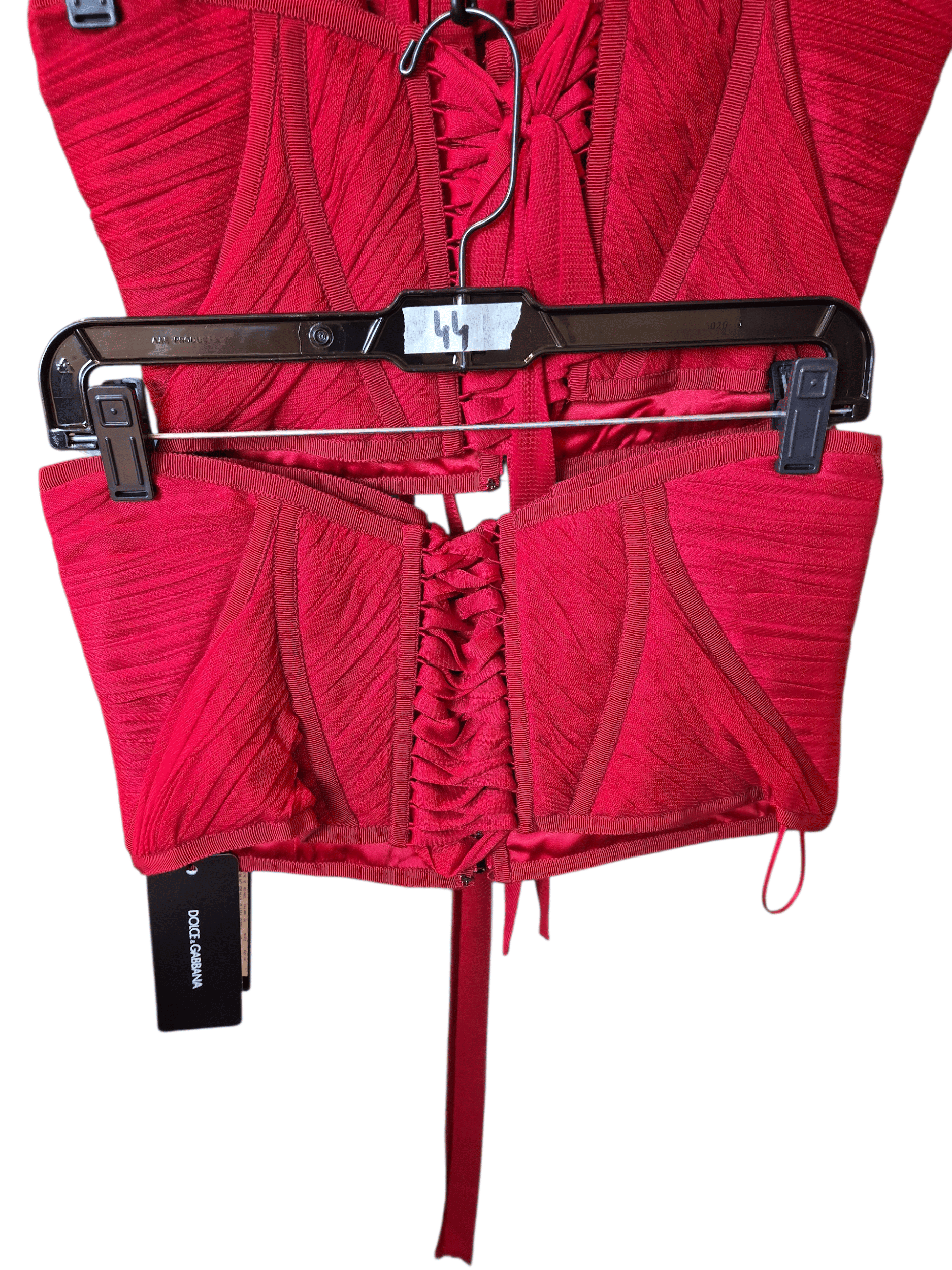 Dolce & Gabbana Belt Red Silk DG3303B