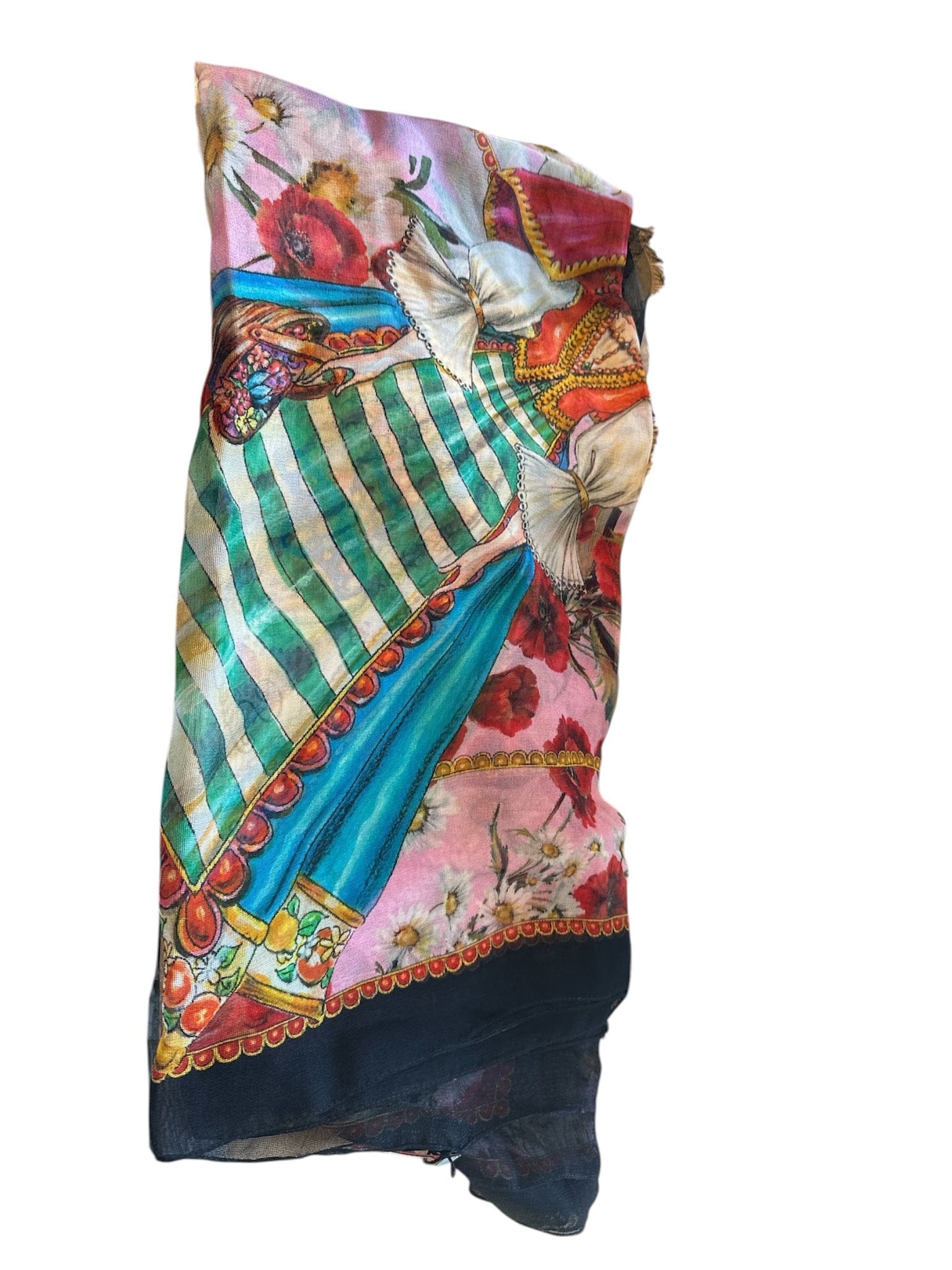 Dolce & Gabbana Scarf Silk Multicolour DG lady DG1940A