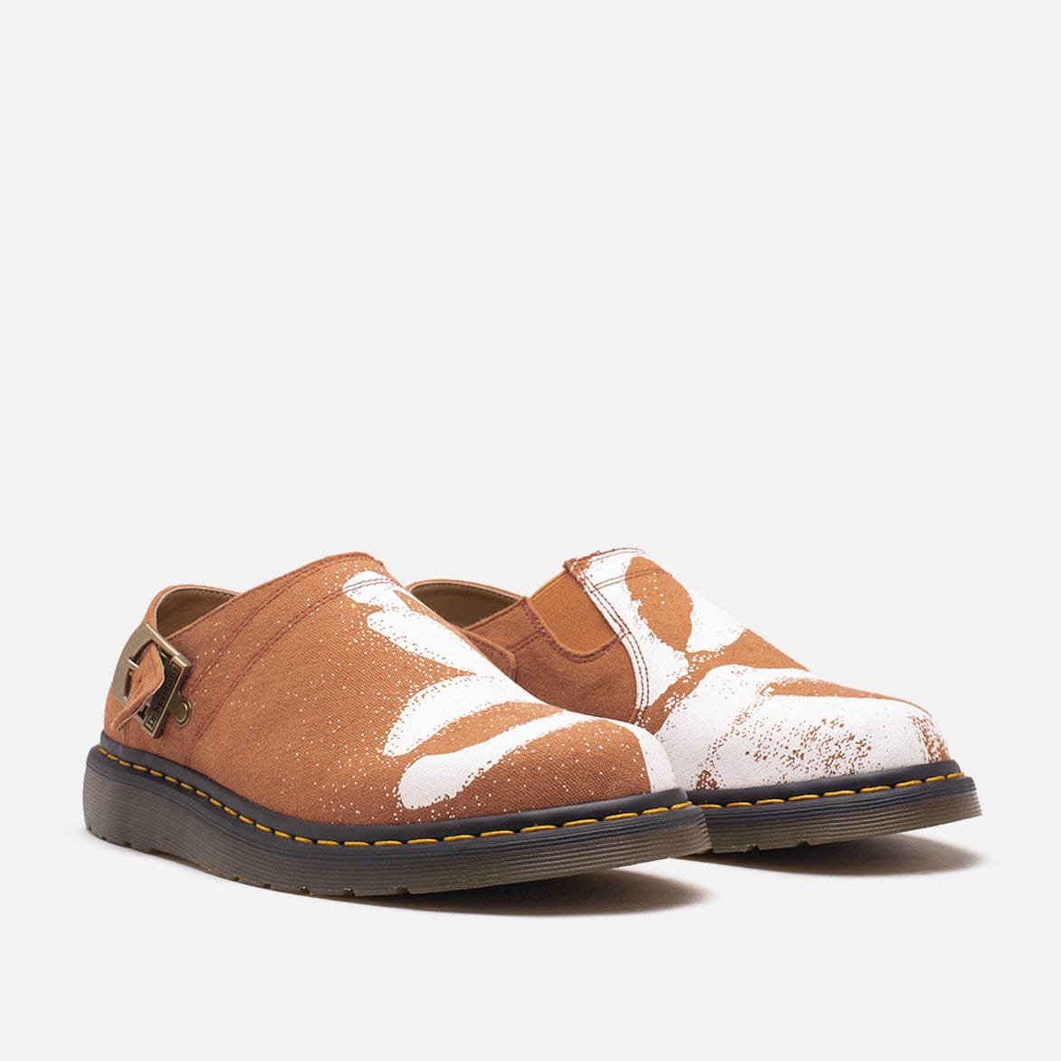 DR Martens ISHAM HEMP CANVAS (ARCHIVE FLORAL) - DARK TAN