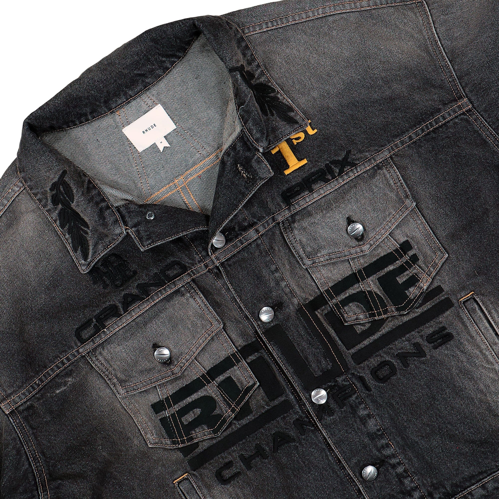 Rhude Tire Denim Trucker Jacket