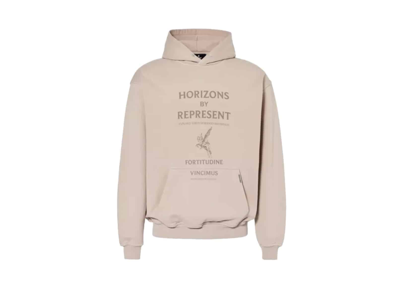 Represent Horizons Hoodie Washed Taupe