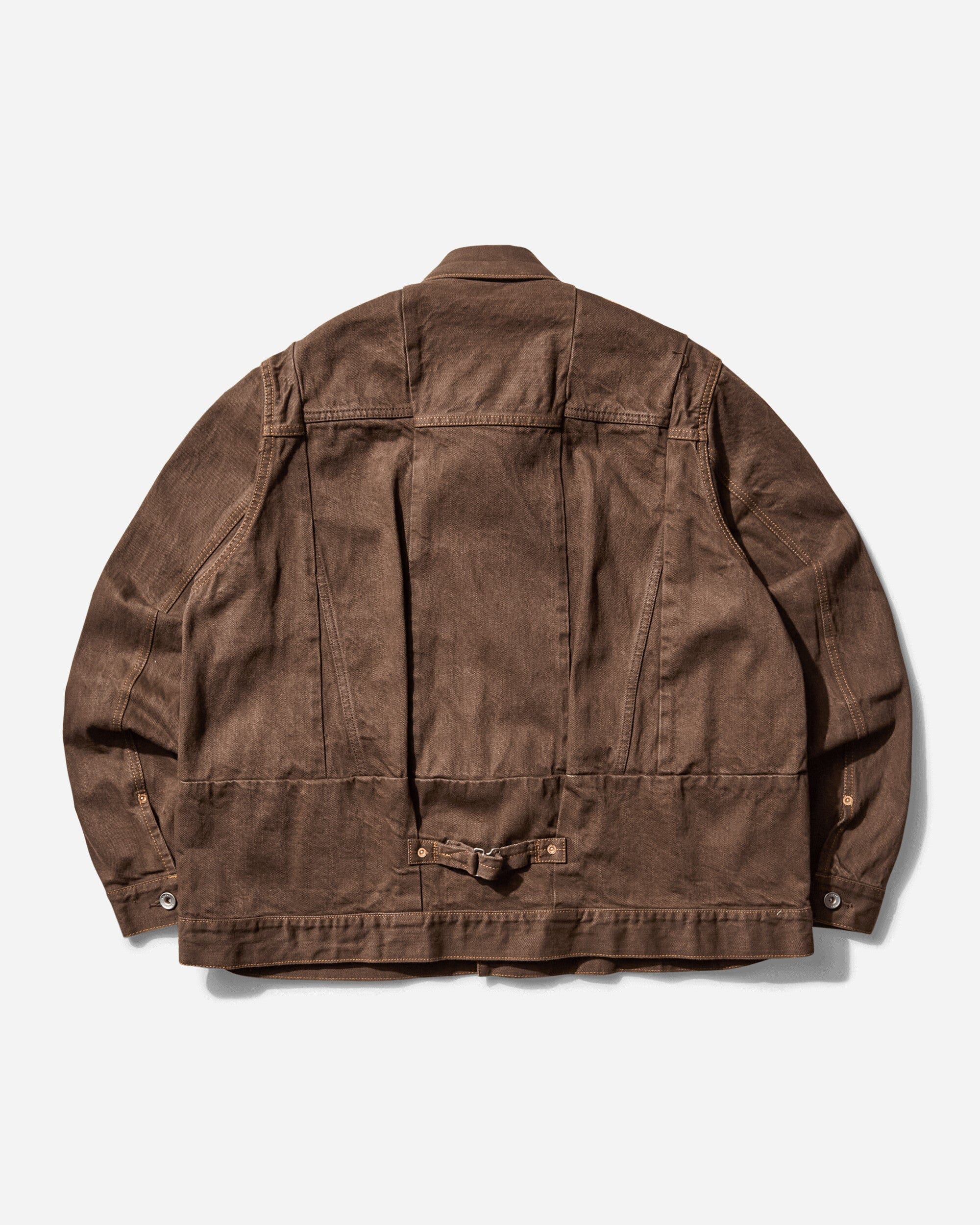 Sacai Men's Denim Jacket Brown