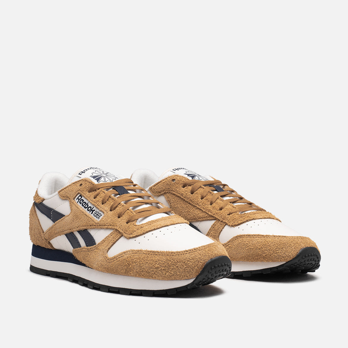 Reebok CLASSIC LEATHER - Chalk / Wild Brown / Vector Navy