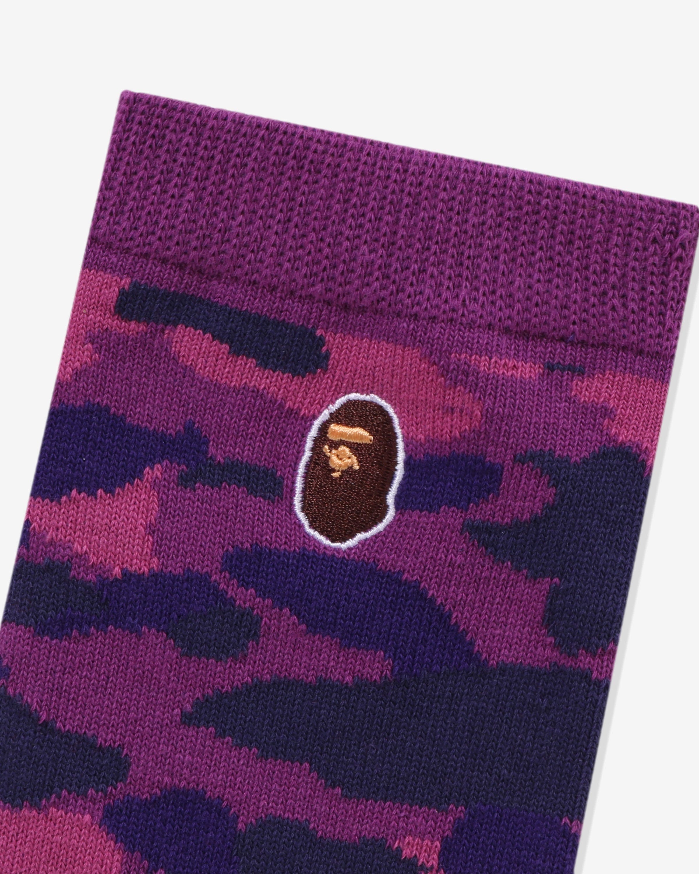 BAPE COLOR CAMO APE HEAD ONE POINT SOCKS
