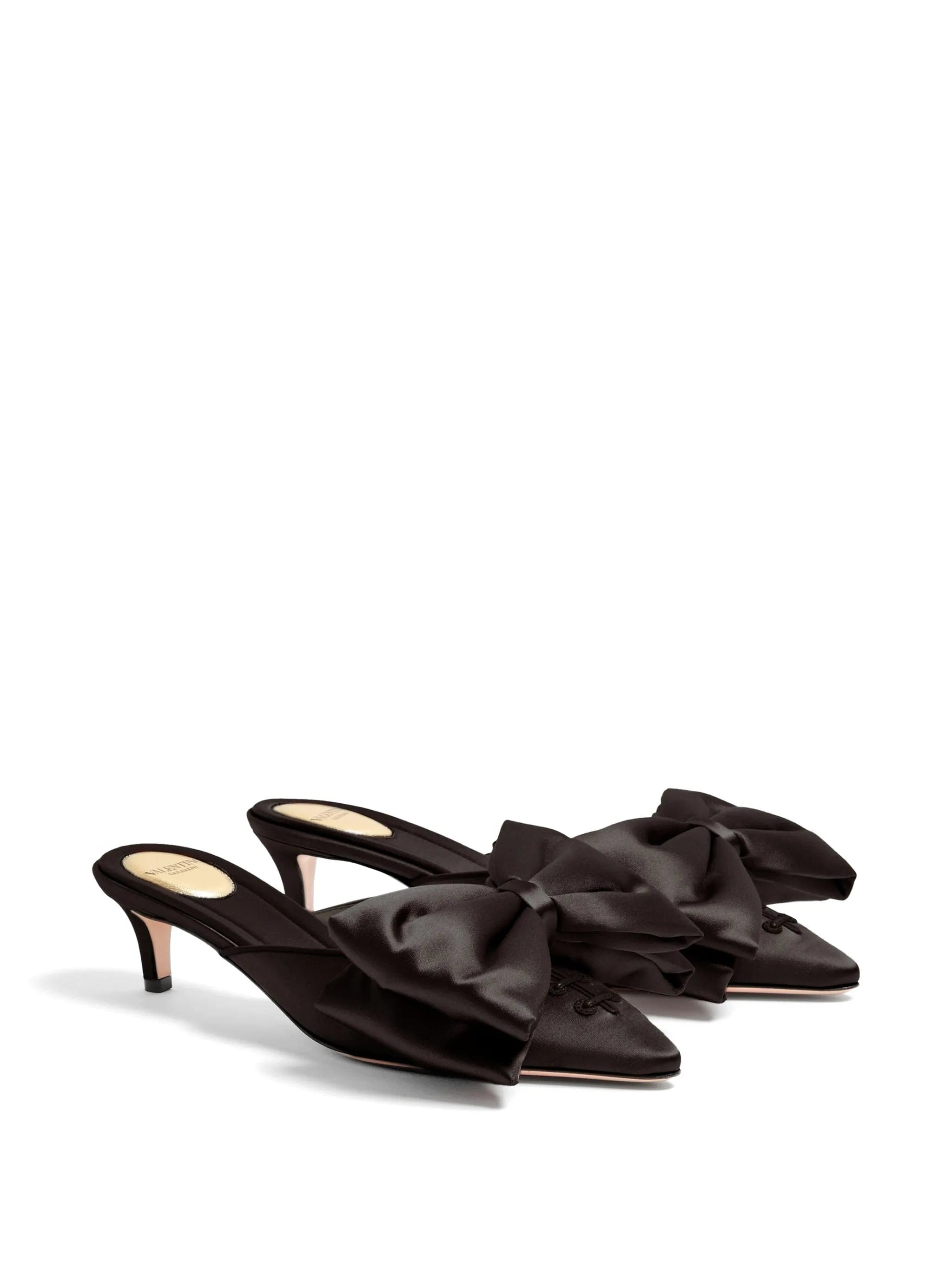 Valentino Garavani Yolande satin mules 45 mm