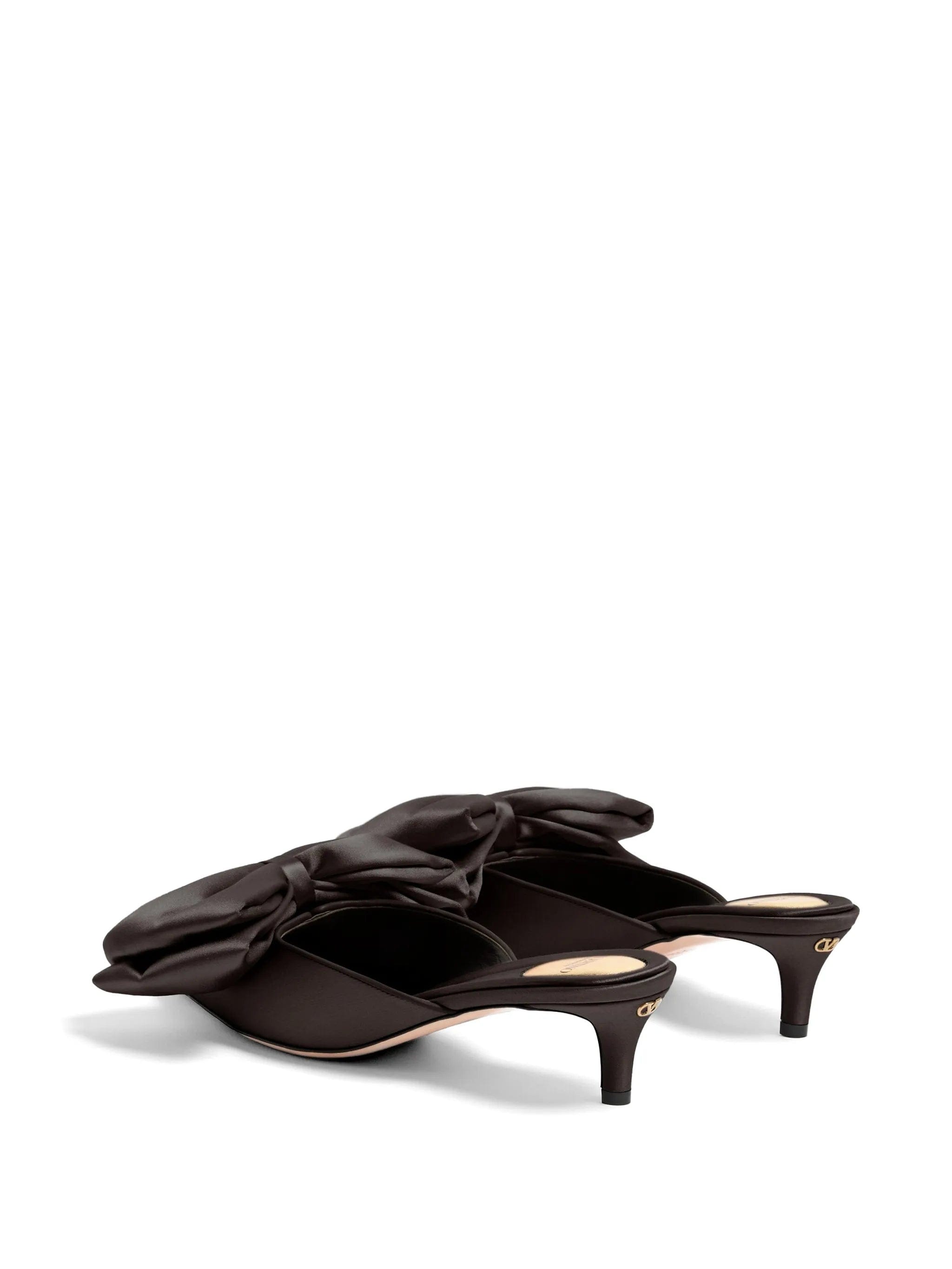 Valentino Garavani Yolande satin mules 45 mm