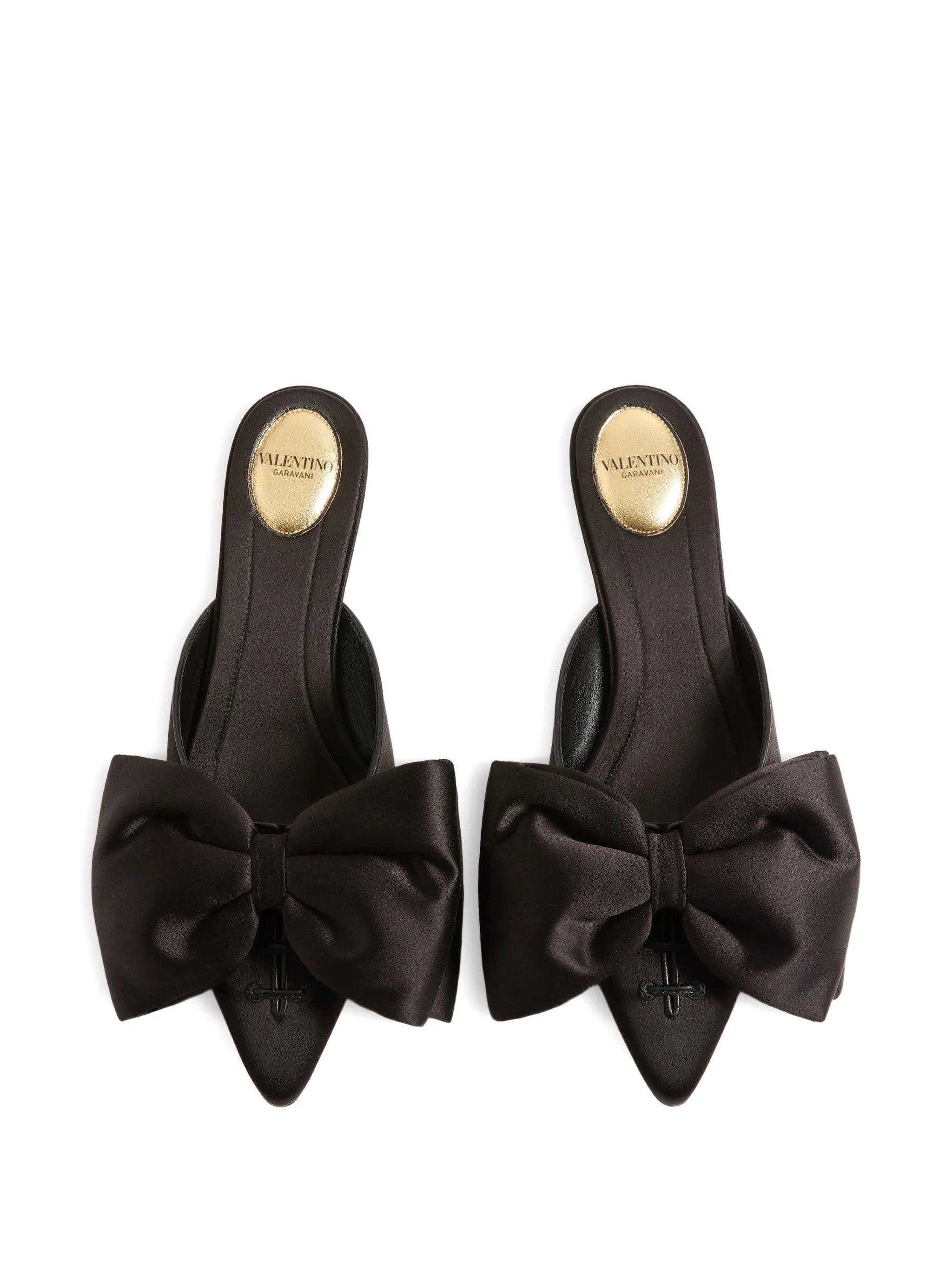 Valentino Garavani Yolande satin mules 45 mm