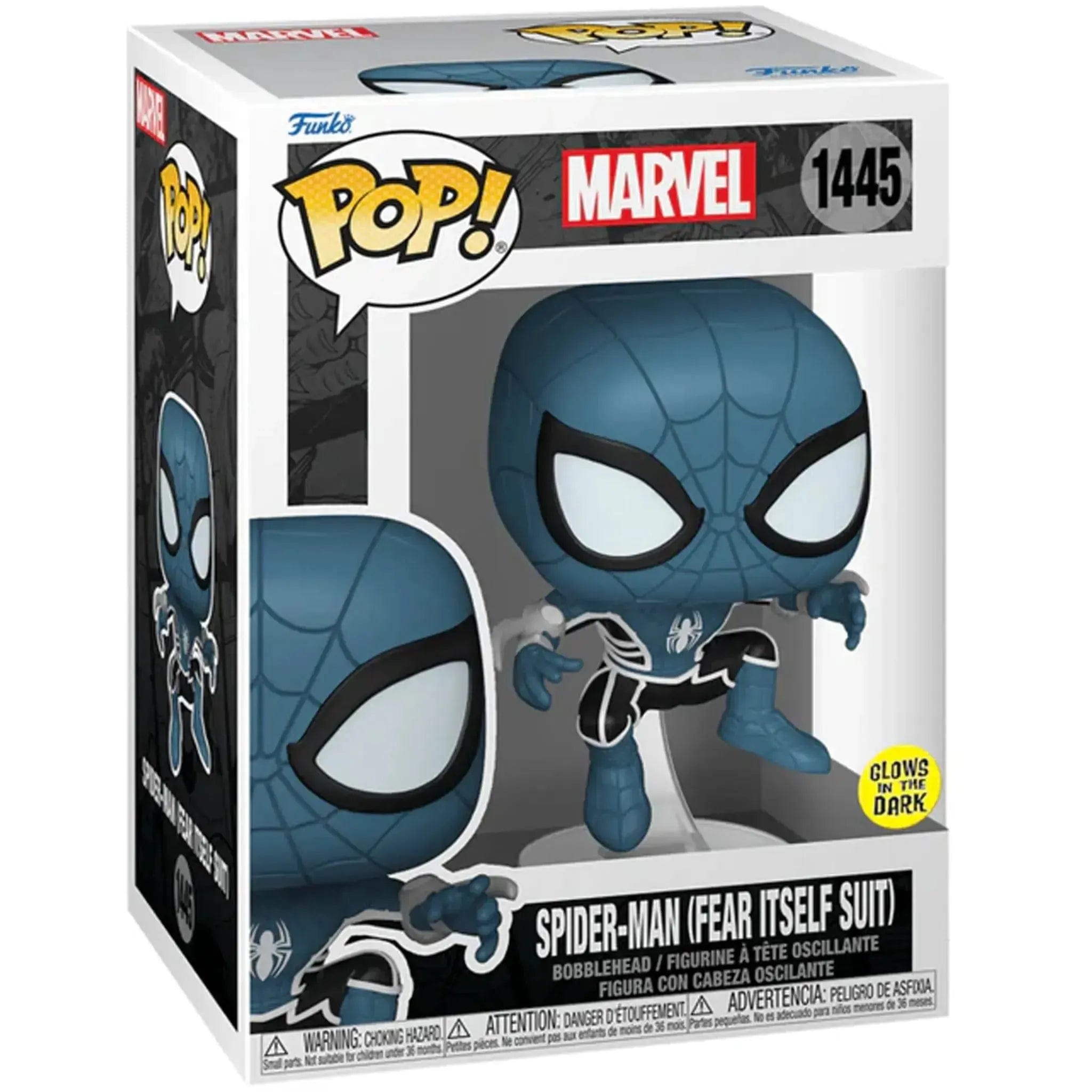 Funko Marvel - Spider - Man (Fear Itself Suit) Bobble - Head Figure (3.75", Glow in the Dark) - Funko - Pop! Series (1445) - (2024)