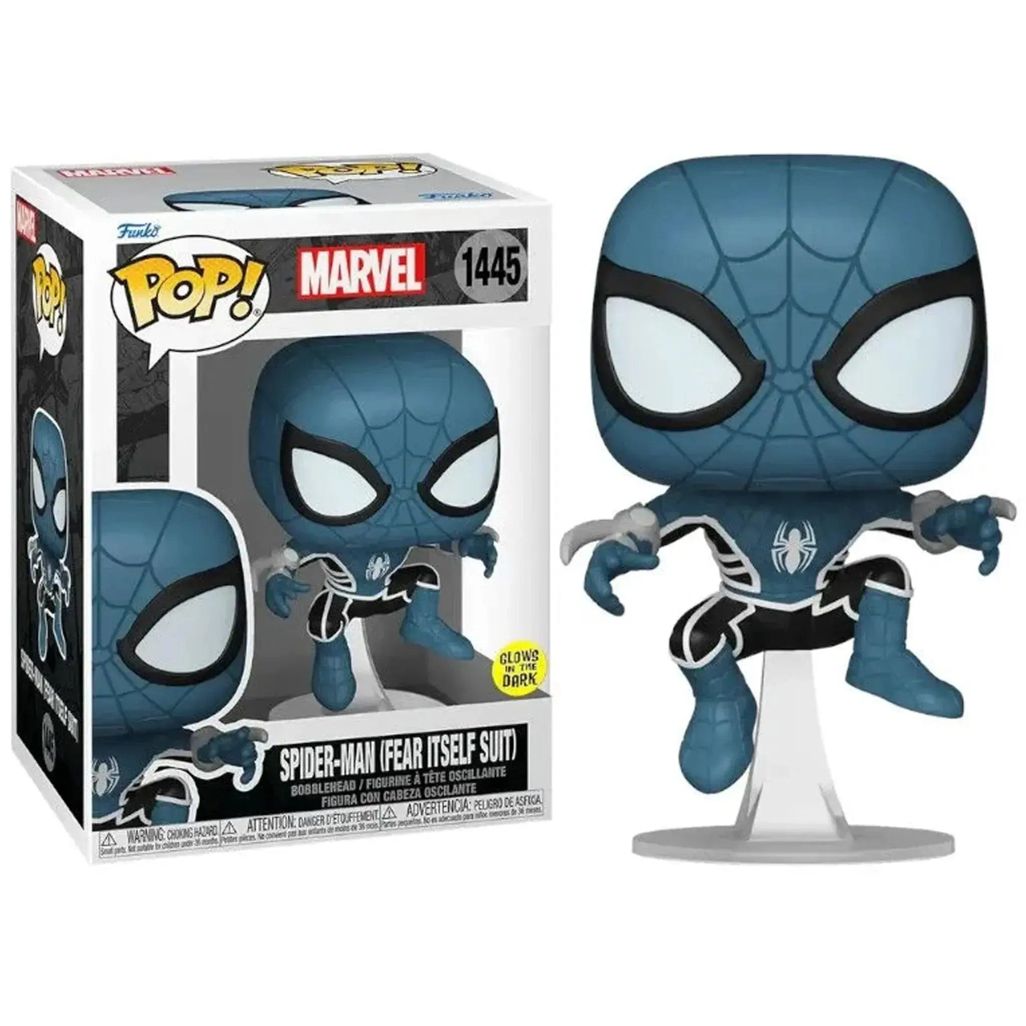 Funko Marvel - Spider - Man (Fear Itself Suit) Bobble - Head Figure (3.75", Glow in the Dark) - Funko - Pop! Series (1445) - (2024)