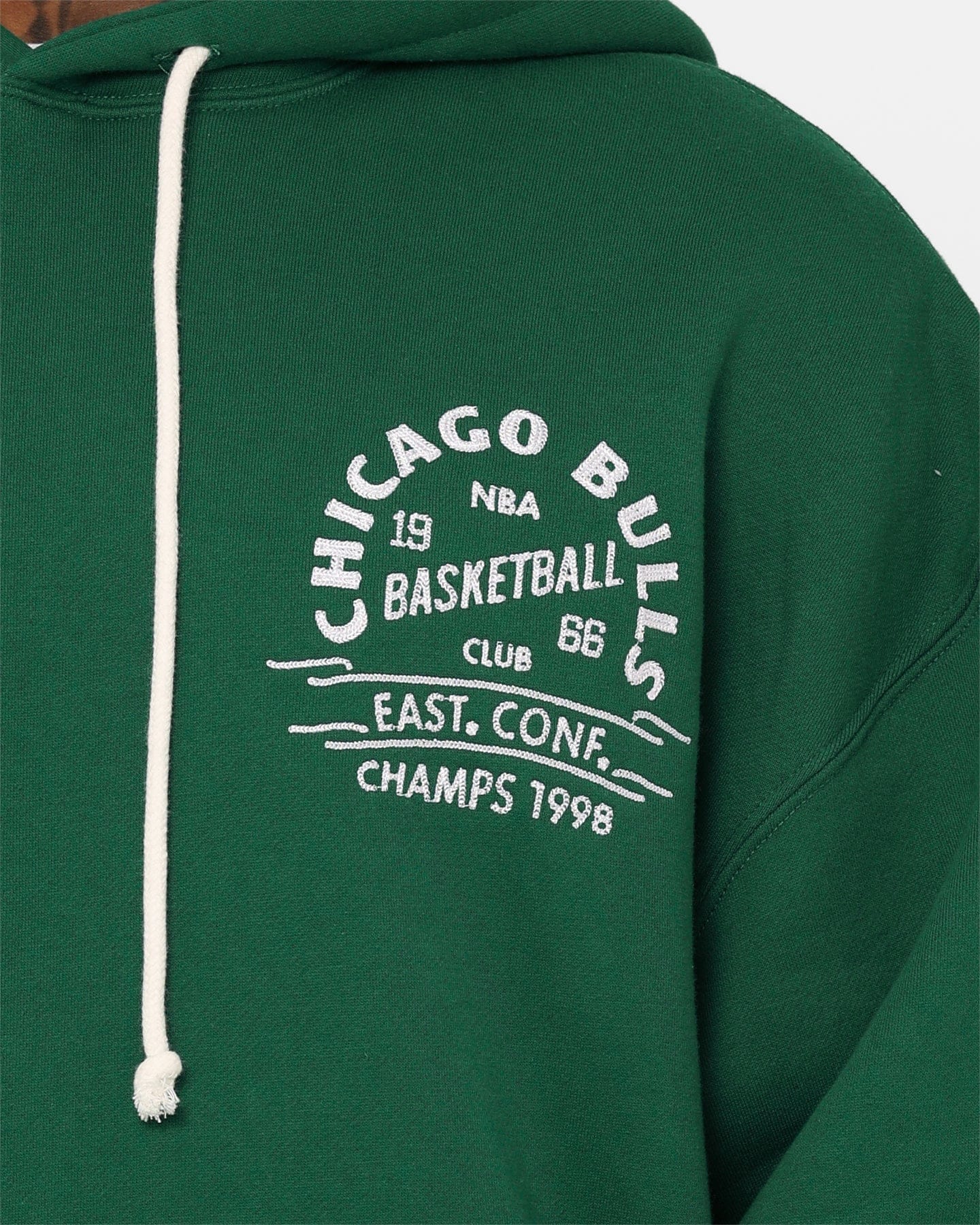 Mitchell & NESS Chicago Bulls Letterman Hoodie Malachite Green