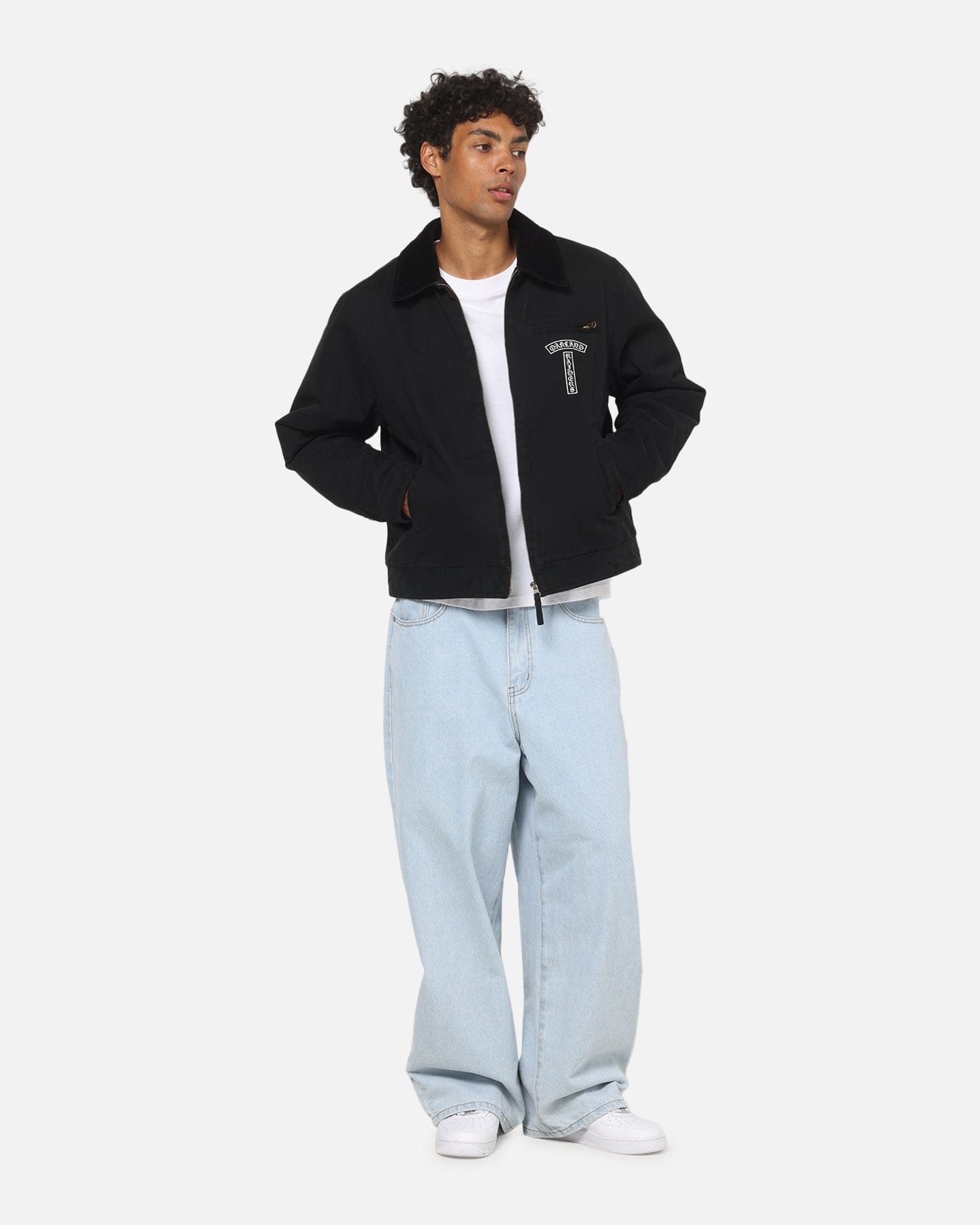 Mitchell & NESS Las Vegas Raiders Workwear Jacket Washed Black