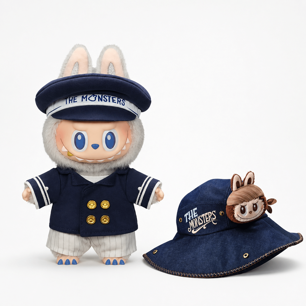 The Monsters Flying Labubu Series Captain Vinyl Plush Figurine