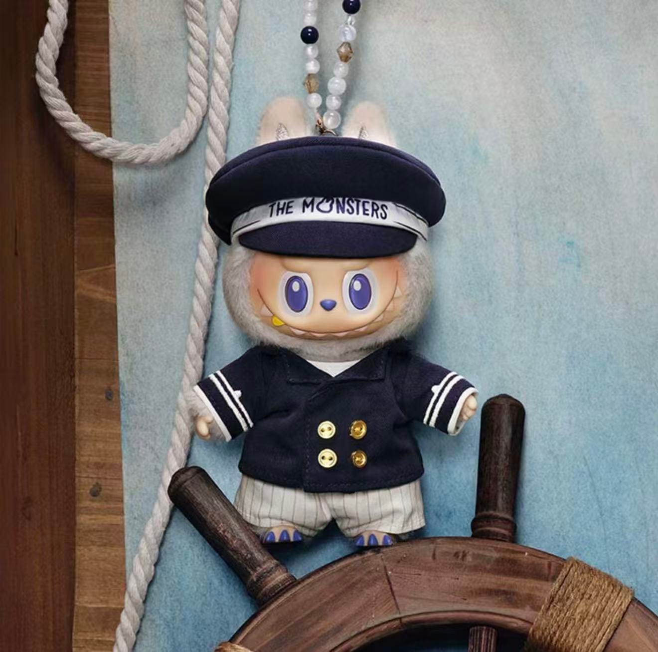 The Monsters Flying Labubu Series Captain Vinyl Plush Figurine