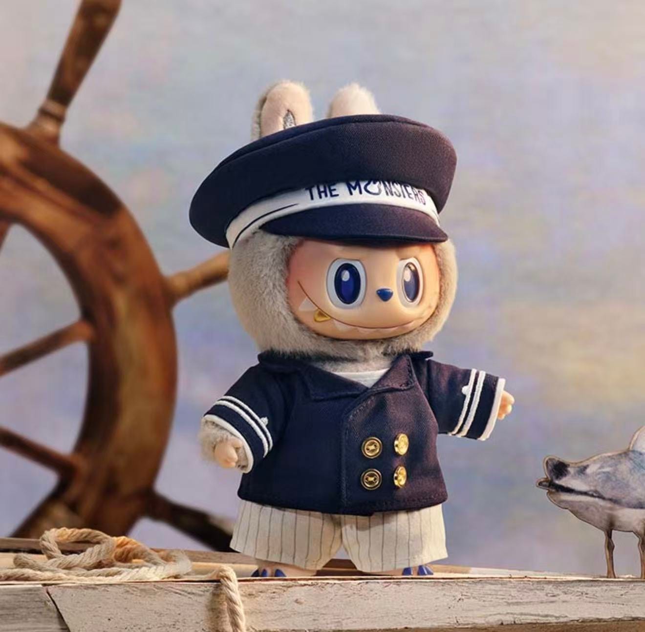 The Monsters Flying Labubu Series Captain Vinyl Plush Figurine