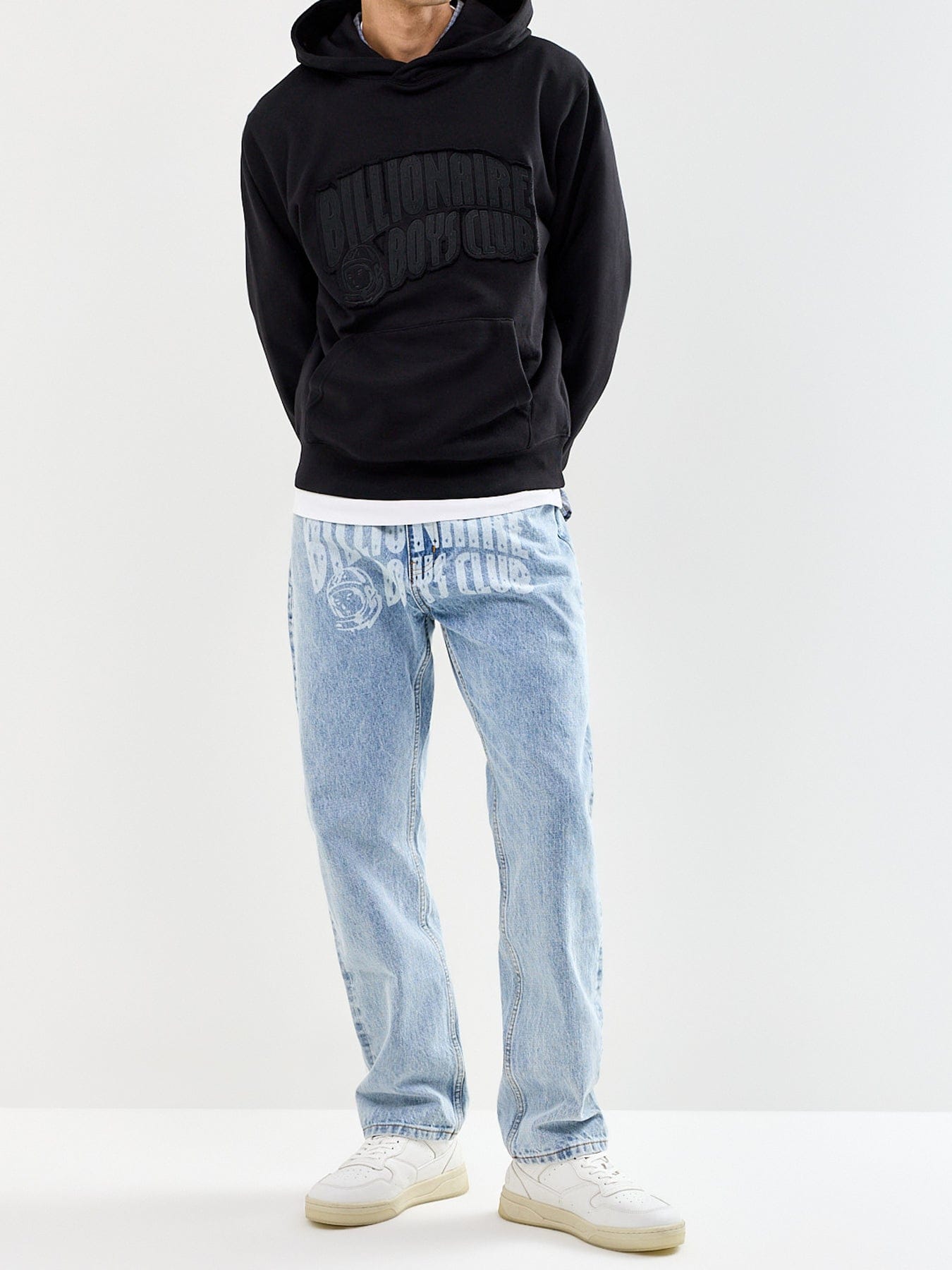 Billionaire Boys Club Arch Logo Appliqué Oversized Hoodie Black