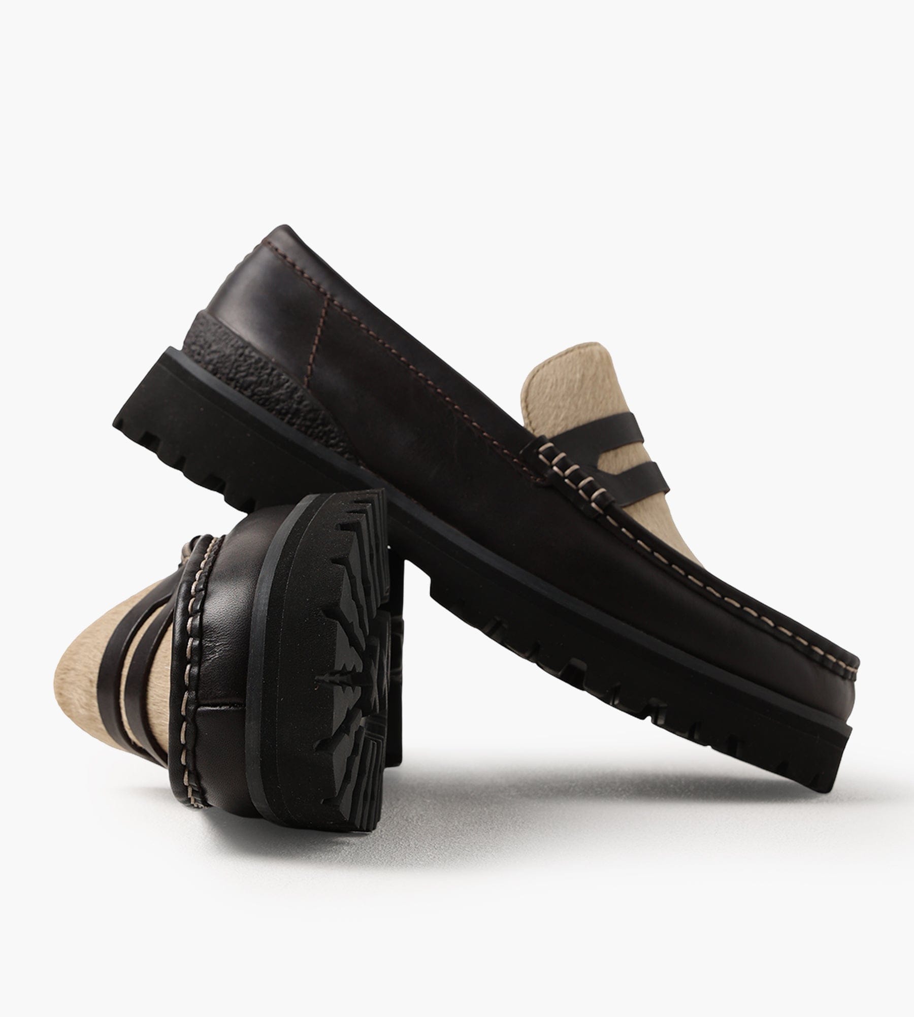 Clarks Originals Yukoner Penny Brown Combi Lea