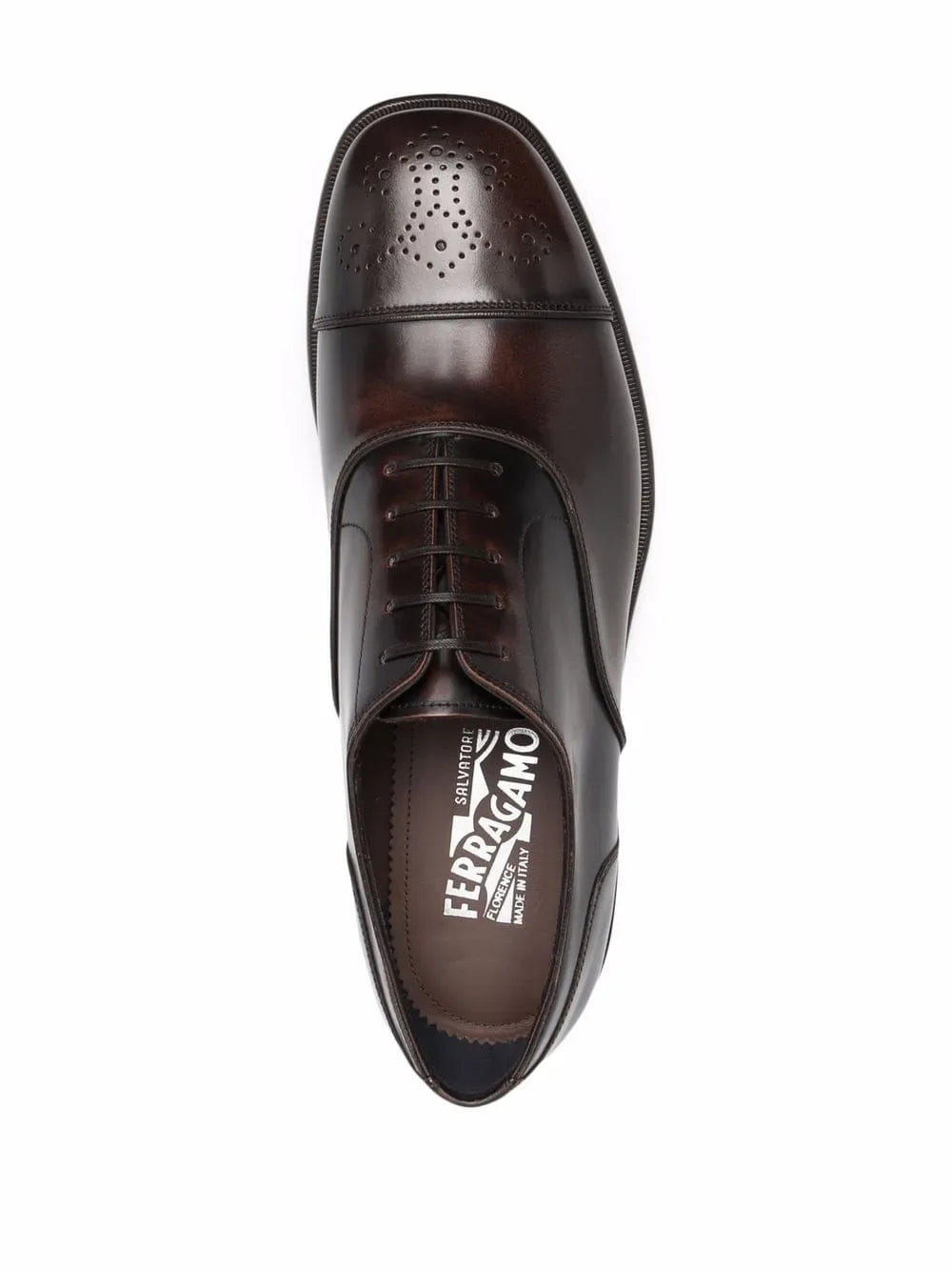 Ferragamo Perforated - Design Oxford Shoes