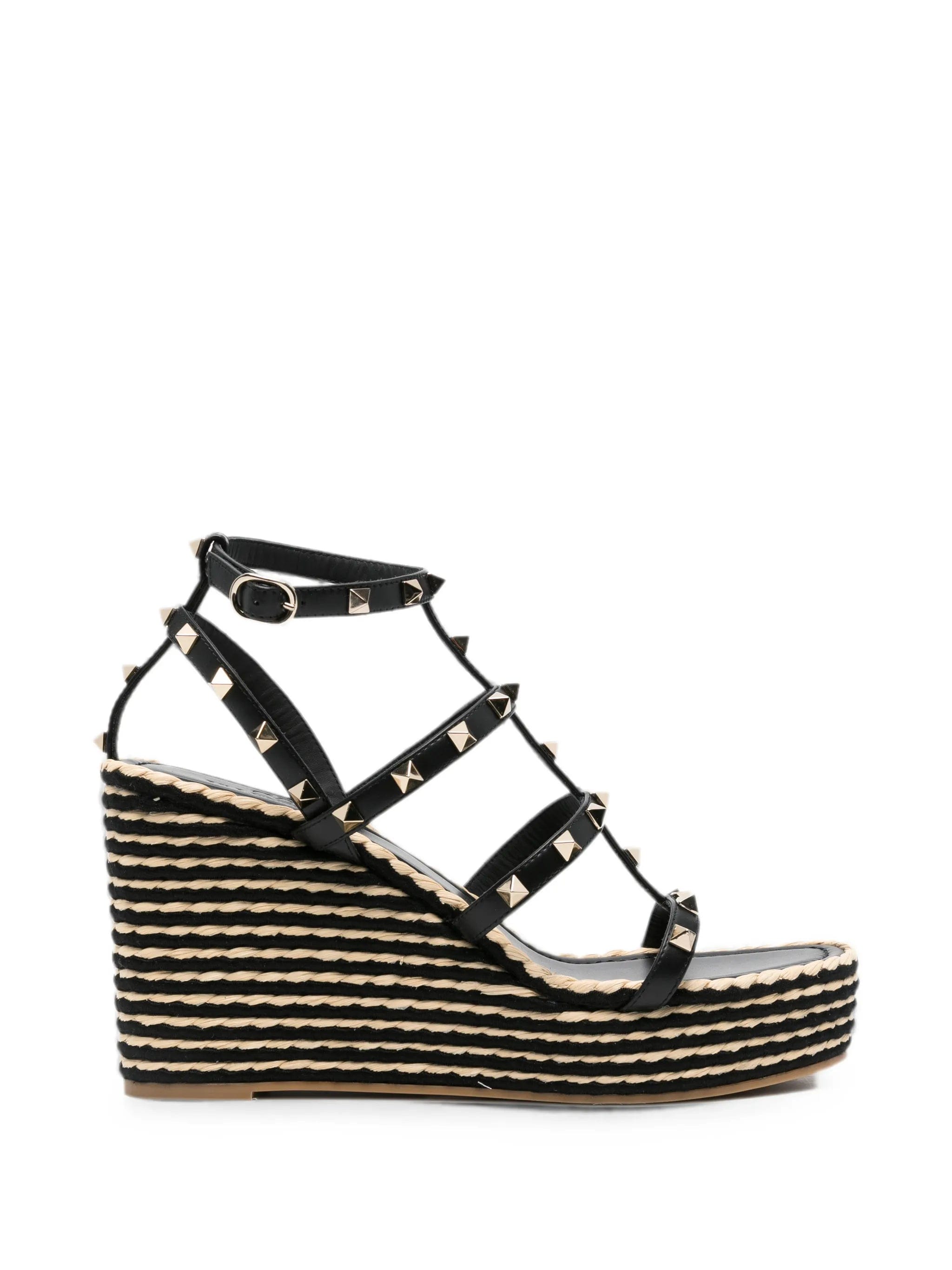 Valentino Garavani rockstud wedge espadrilles