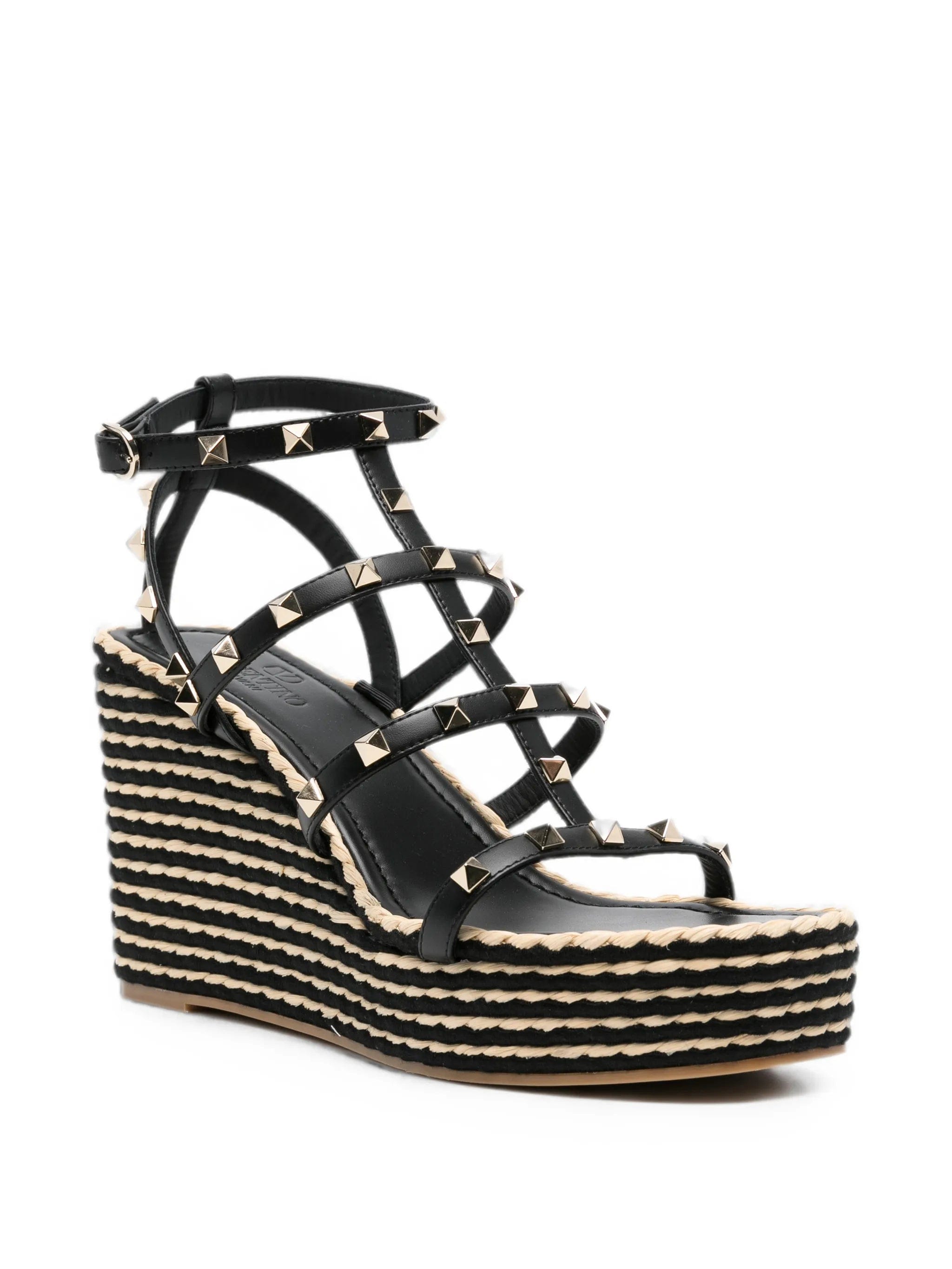 Valentino Garavani rockstud wedge espadrilles