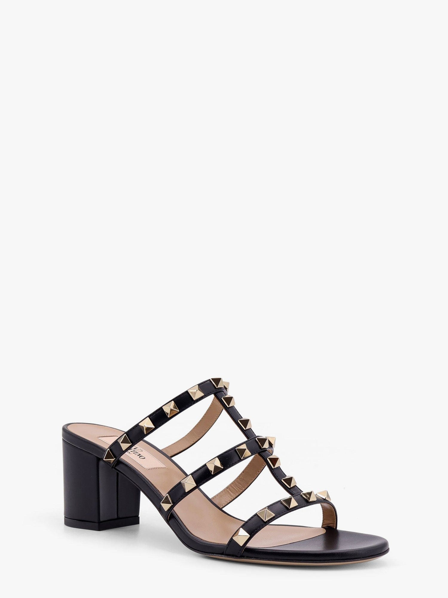 Valentino Garavani Rockstuds leather sandals with iconic all - over studs