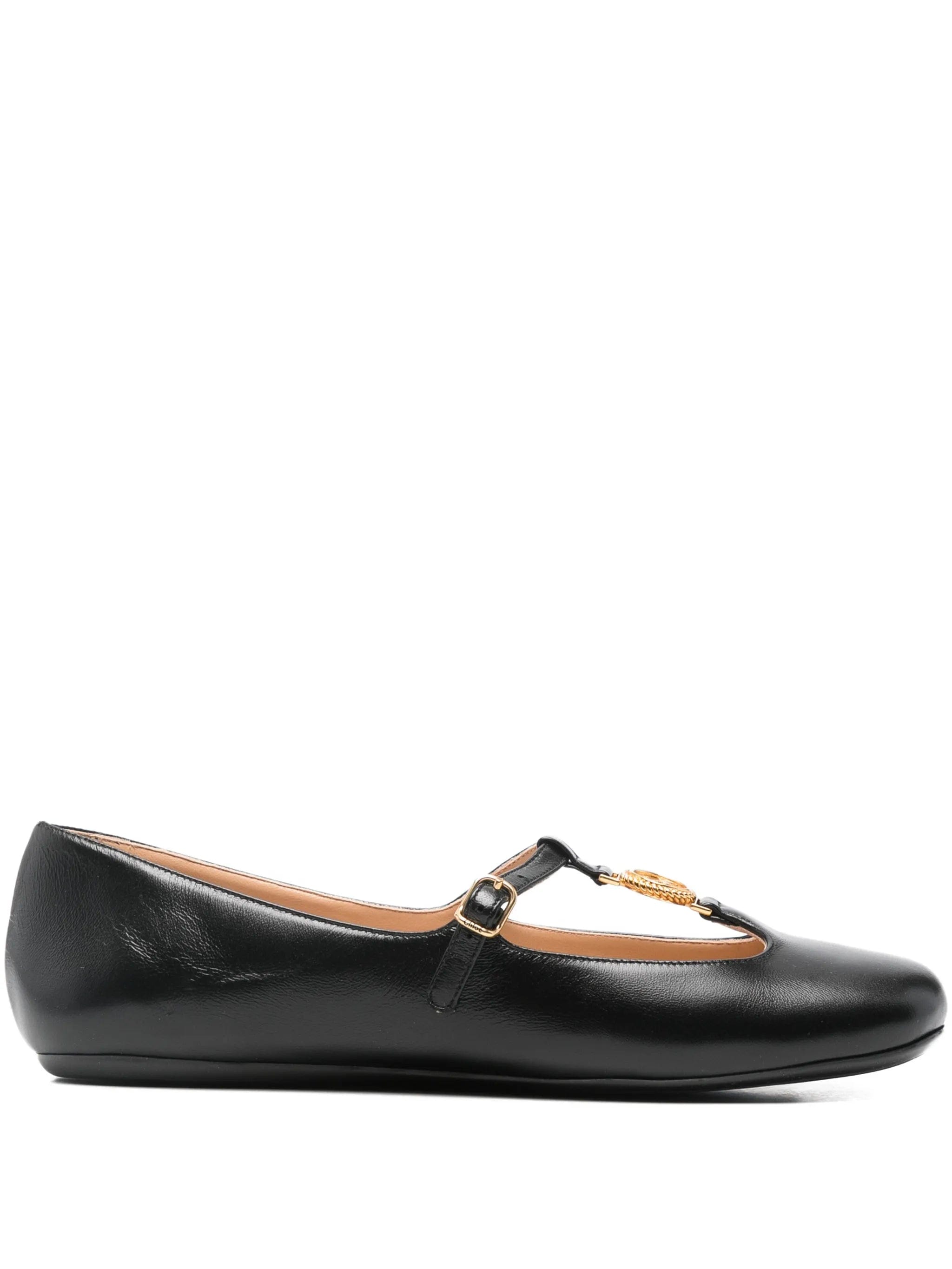 Chloé Leonore logo - medal ballet flats