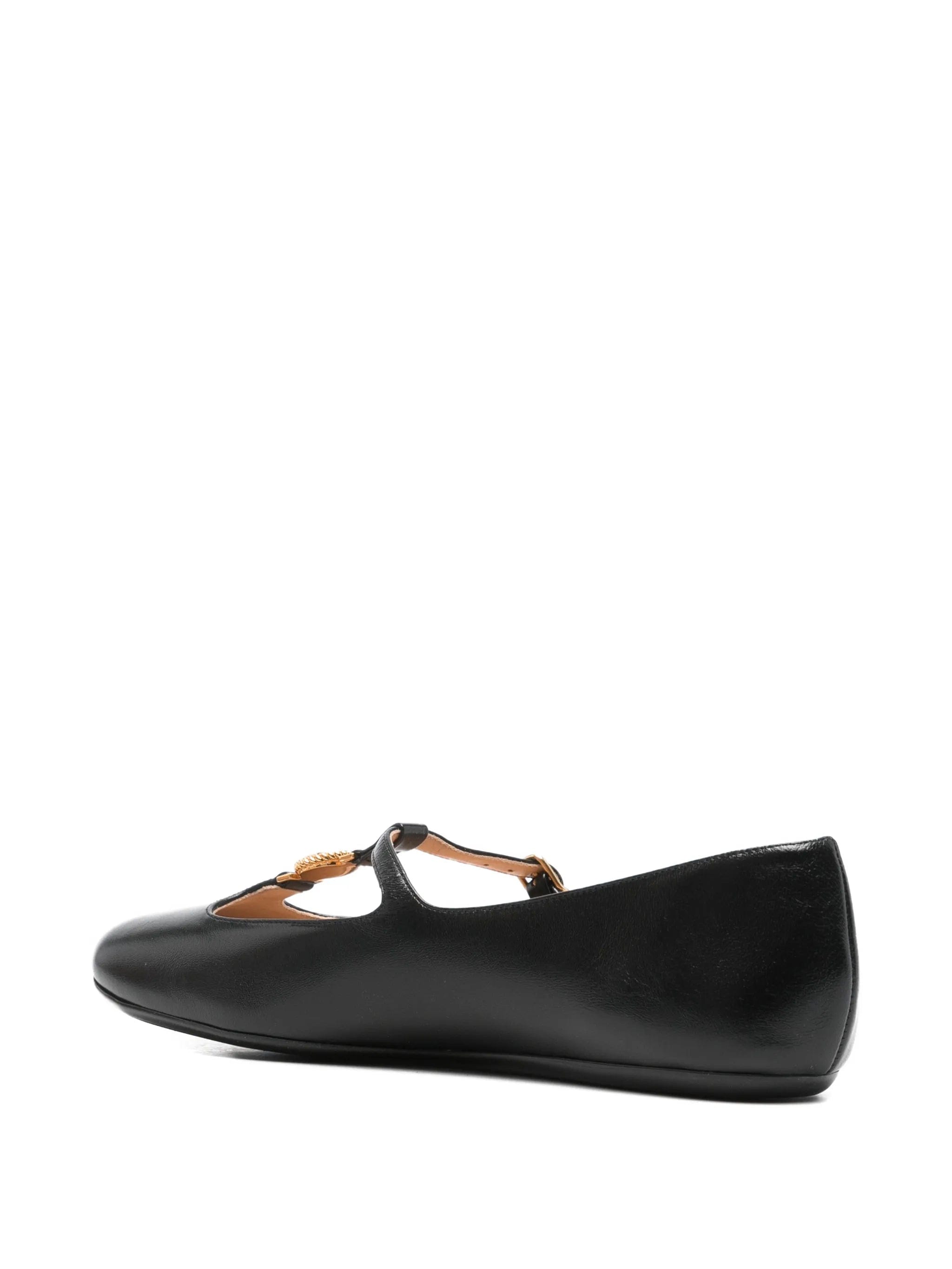 Chloé Leonore logo - medal ballet flats