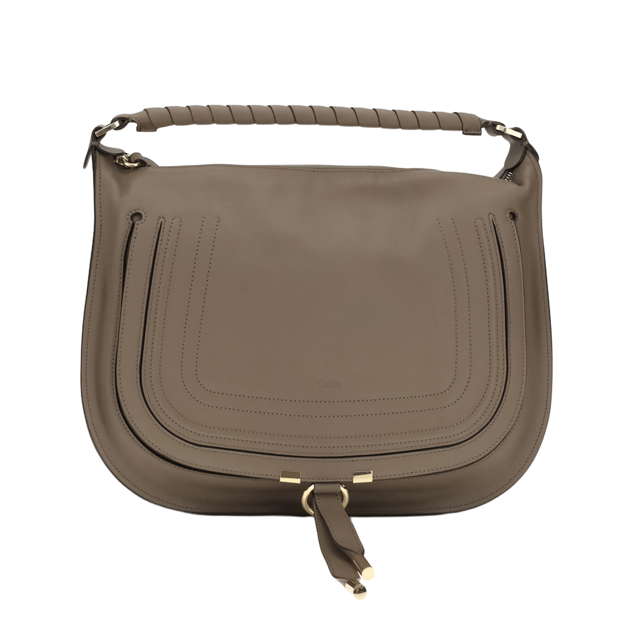Chloè Marcie Calfskin Shoulder Bag - Clay Brown