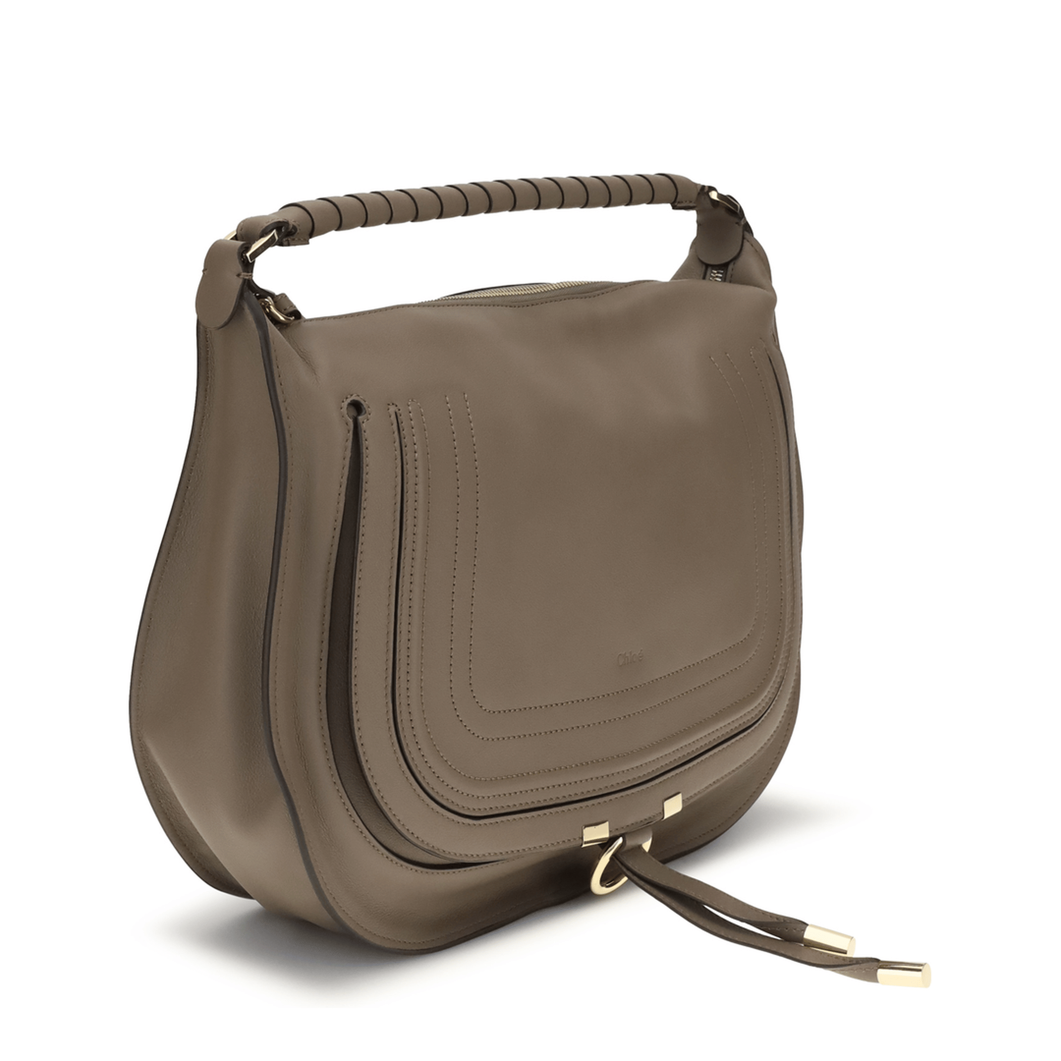 Chloè Marcie Calfskin Shoulder Bag - Clay Brown
