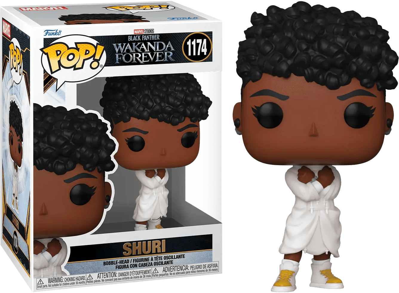 Funko Black Panther 2: Wakanda Forever - Shuri in white hoodie Pop! Vinyl