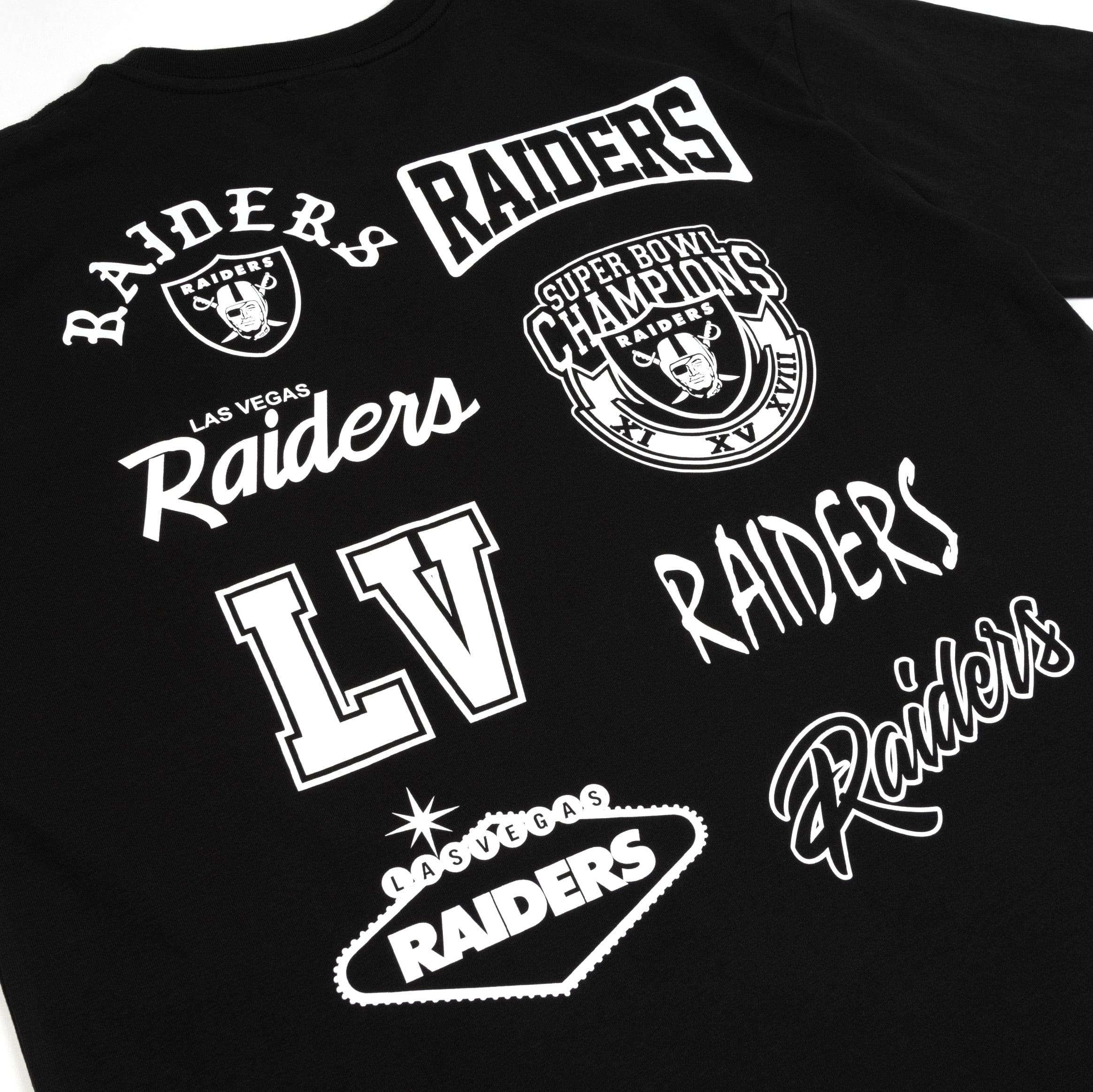 NEW ERA Las Vegas Raiders Mens Short Sleeve Shirt (Black/Grey/White)