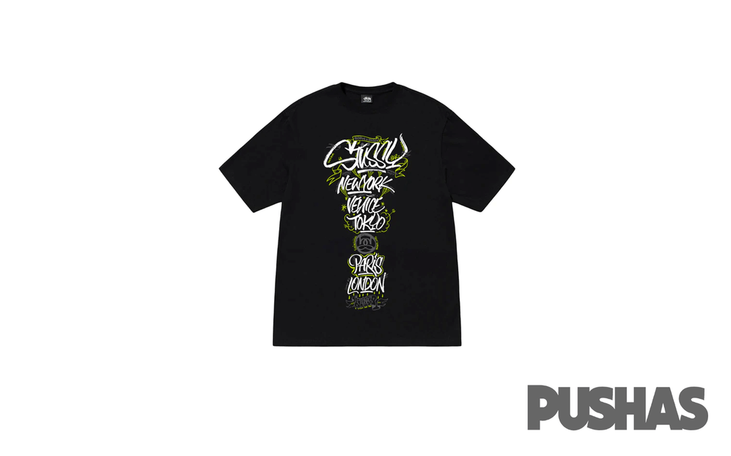 Stussy x Born x Raised 8 Handstyles T - Shirt Black