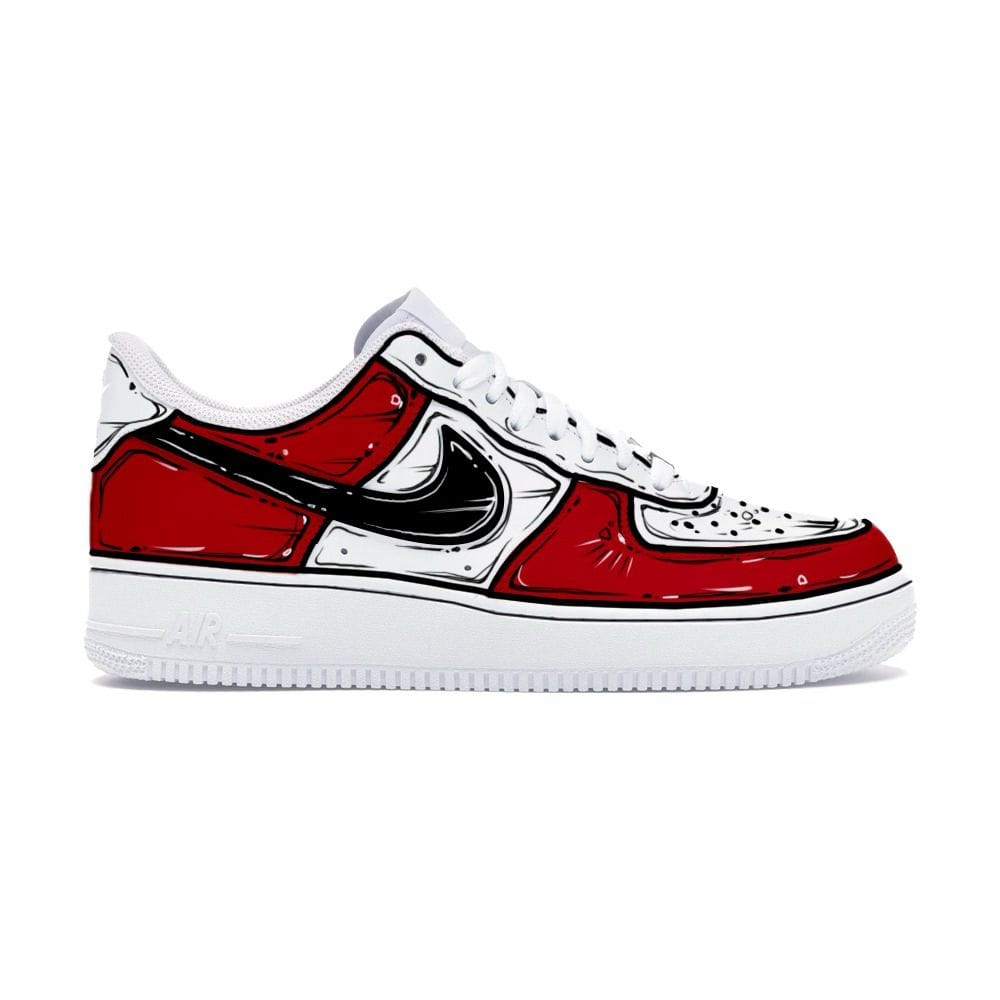 Mdcustoms RED COMICBOOK AF1 V2