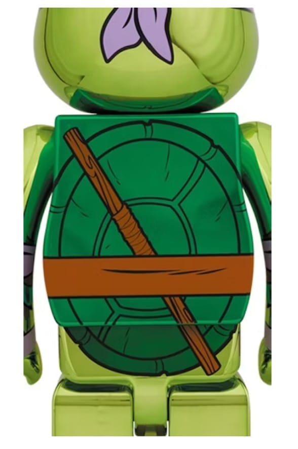 Bearbrick x Teenage Mutant Ninja Turtles Donatello 1000% Chrome Ver.