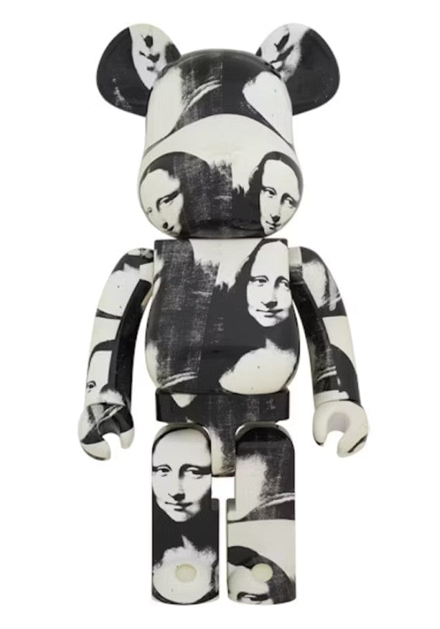 Bearbrick Andy Warhol Double Mona Lisa 1000% White/Black