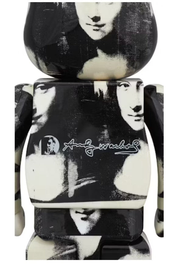 Bearbrick Andy Warhol Double Mona Lisa 1000% White/Black
