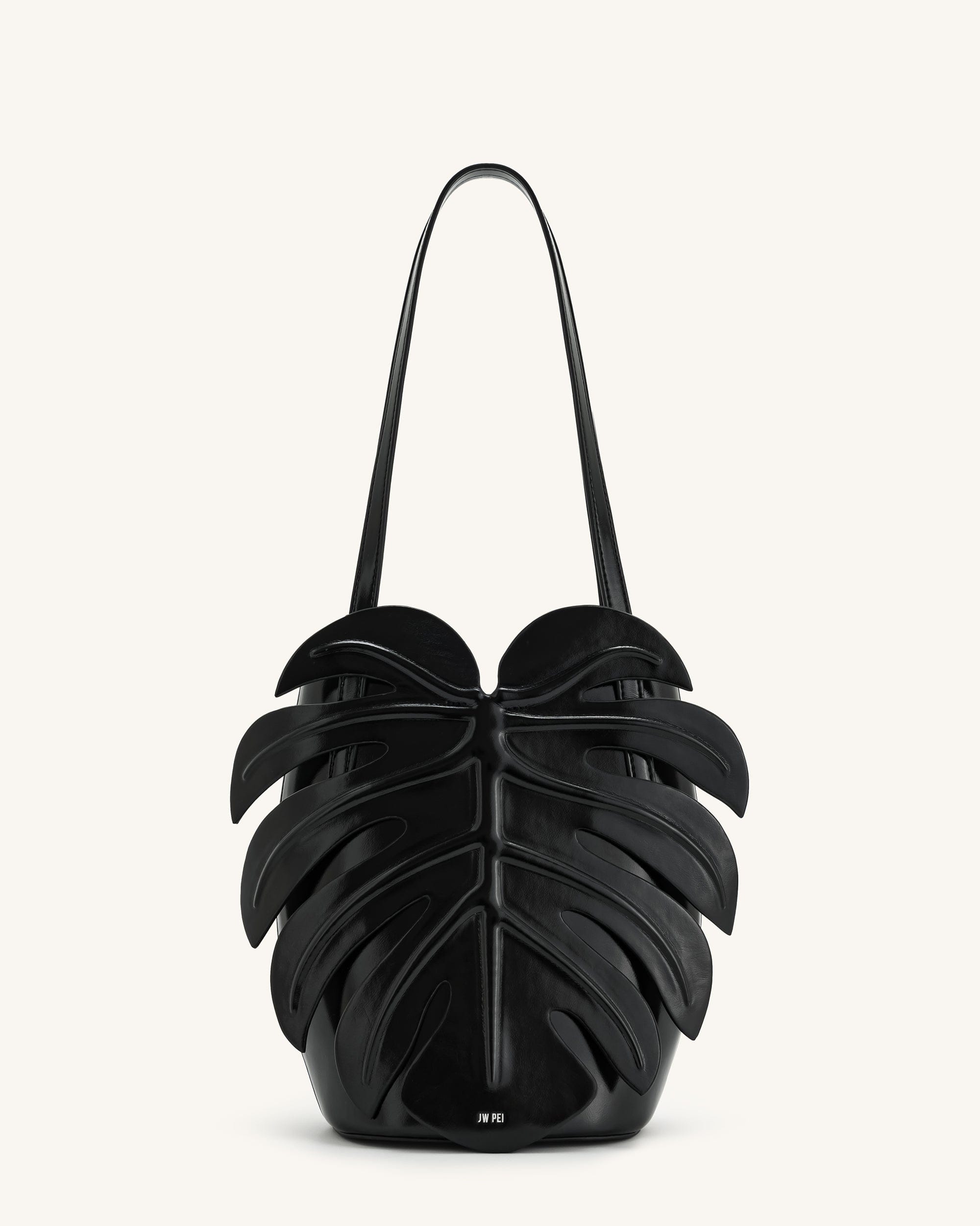 Jw Pei Cecelia Leaf Shape Shoulder Bag Black