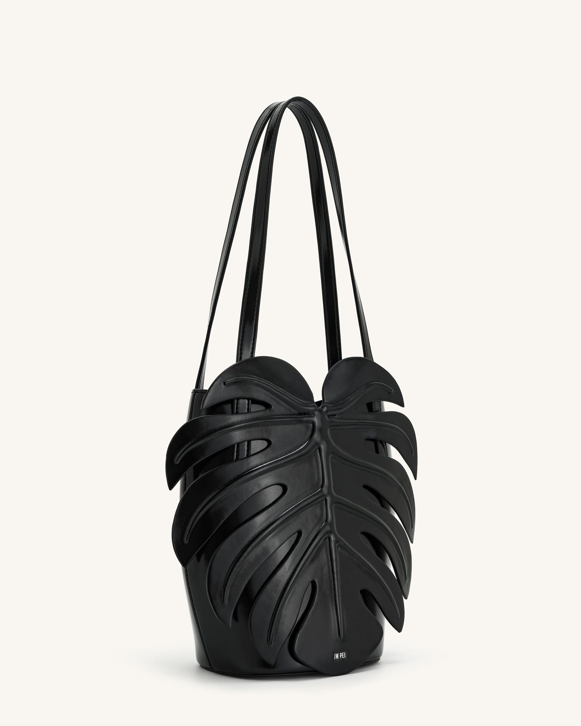 Jw Pei Cecelia Leaf Shape Shoulder Bag Black