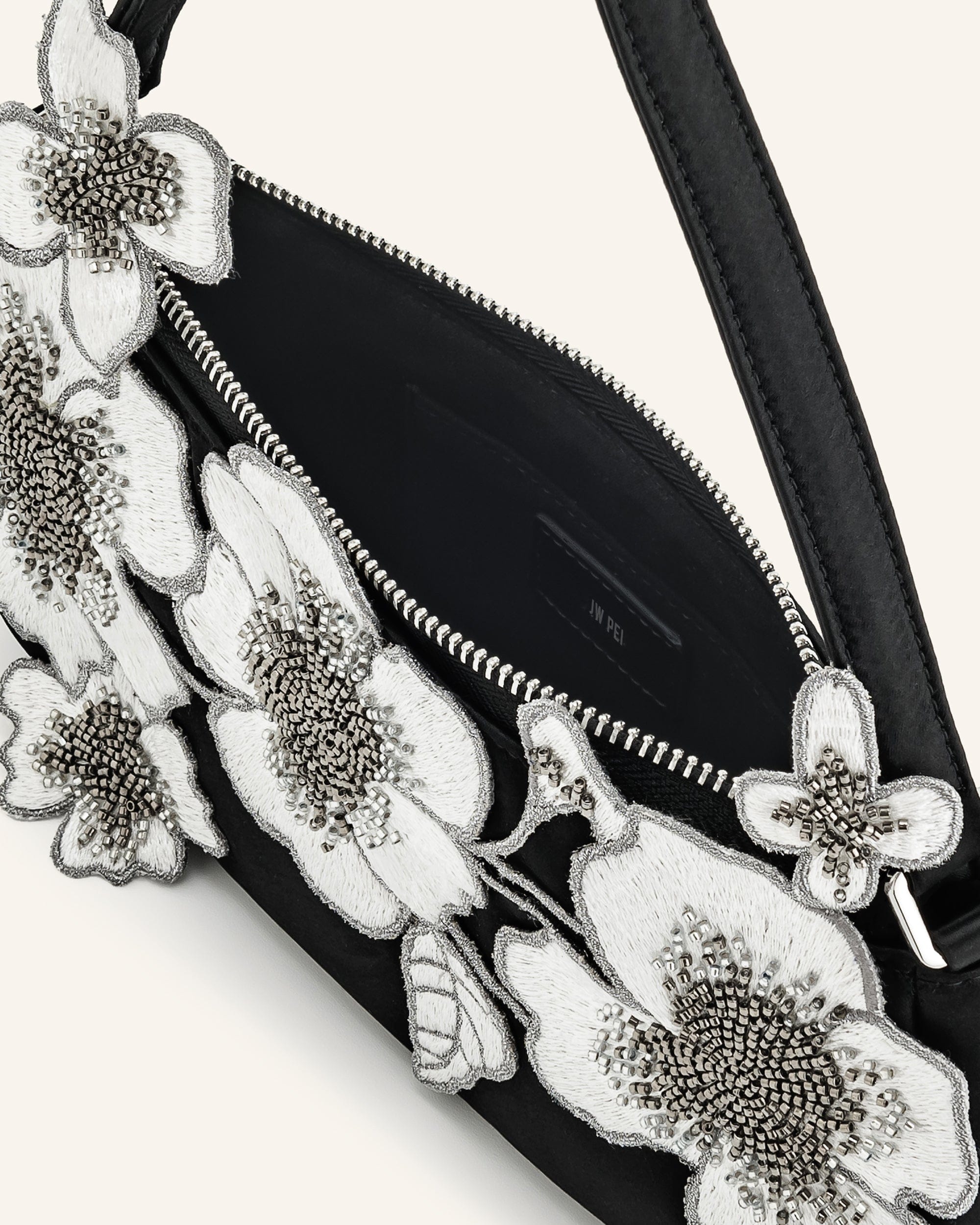 Jw Pei Leona Bead Embellished Shoulder Bag Black